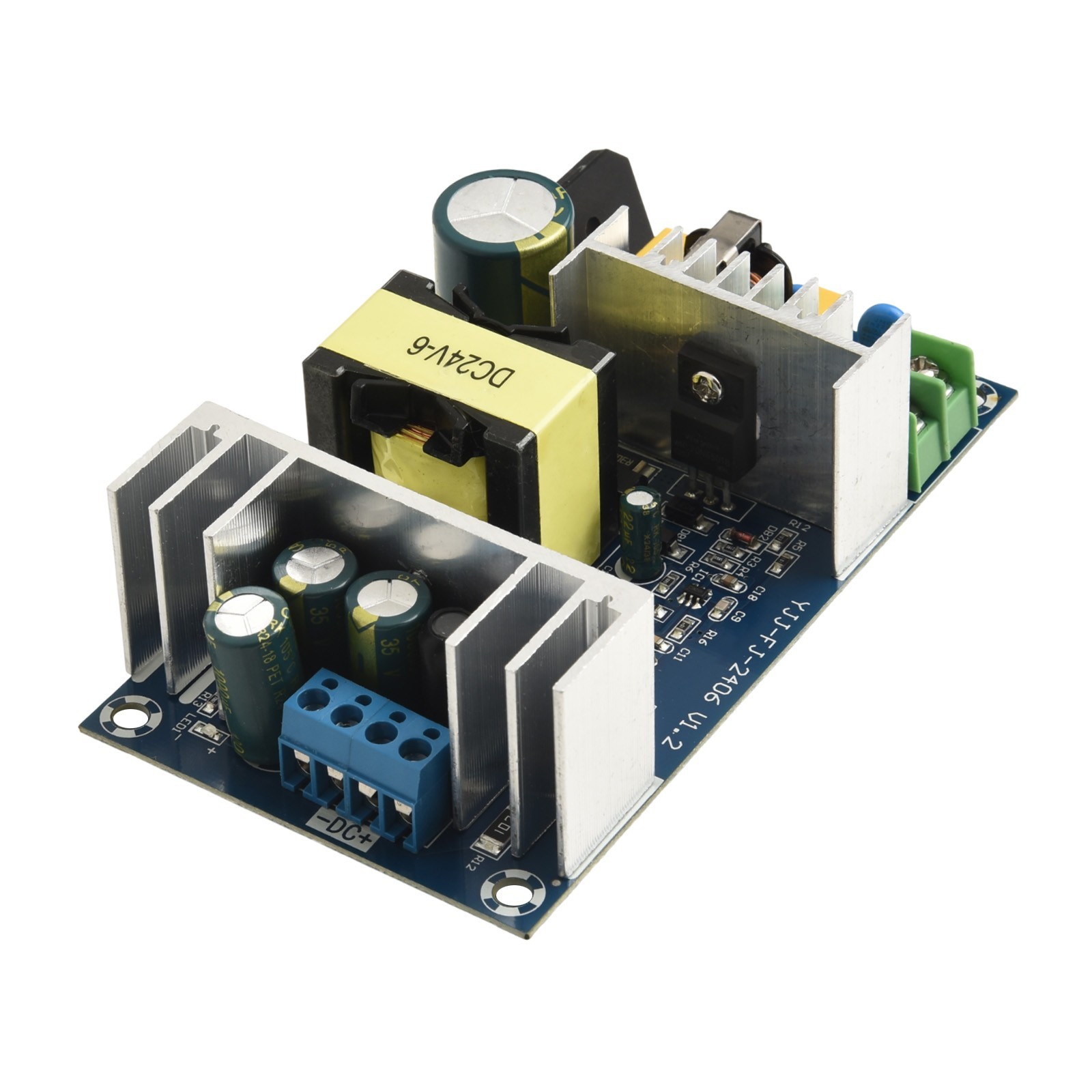 Power Supply Module with Short Circuit Protection and Heat Dissipation