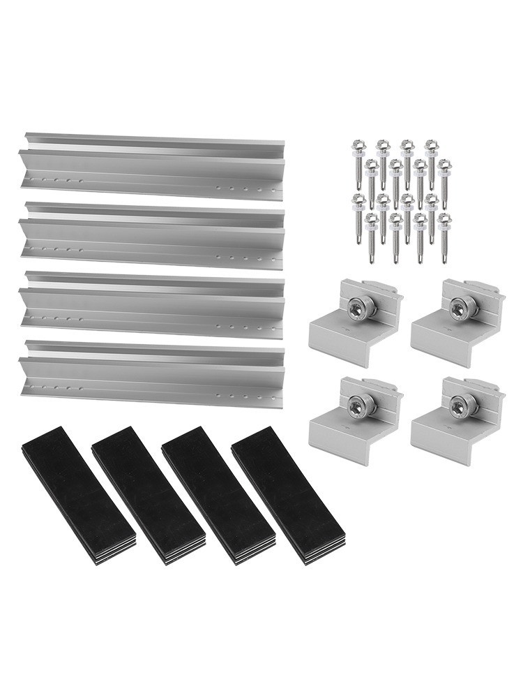 1*Solar Panel Module Aluminum Bracket Rail Trapezoidal Sheet 30cm Dust Resistant