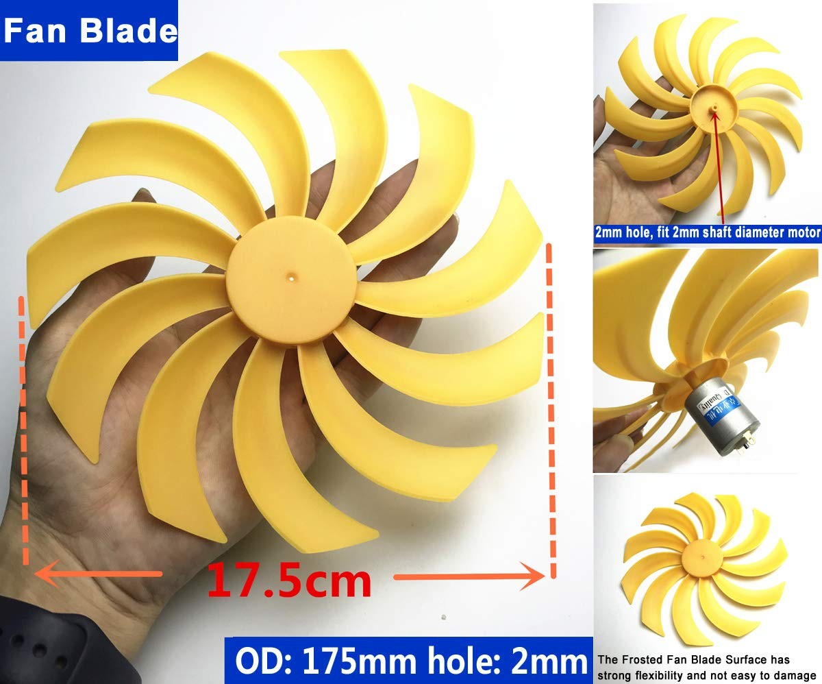 Mini Wind Turbine Generator DC Motor Kit DIY Power Science Experiment LED Model