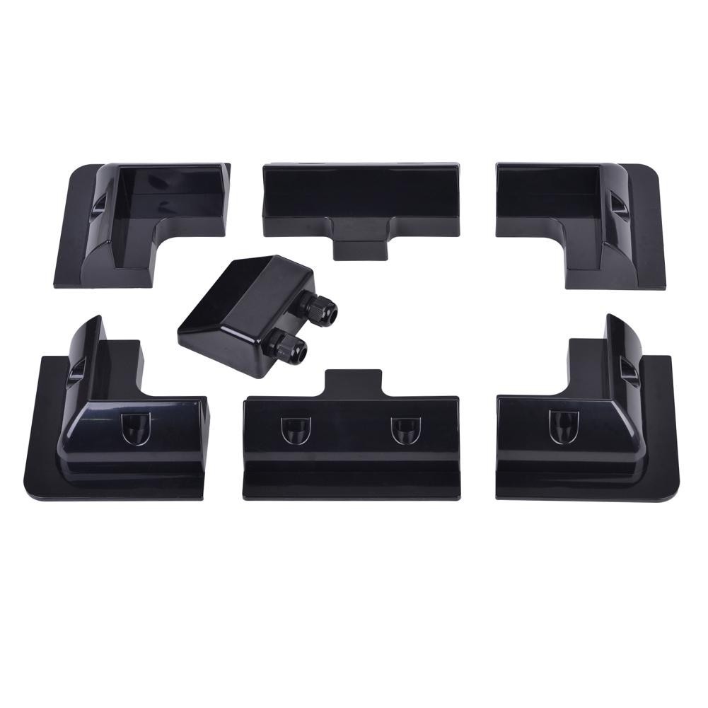 Sleek Design 7PCS Solar Panel Mounting Kit Compatible with Various Surfaces
