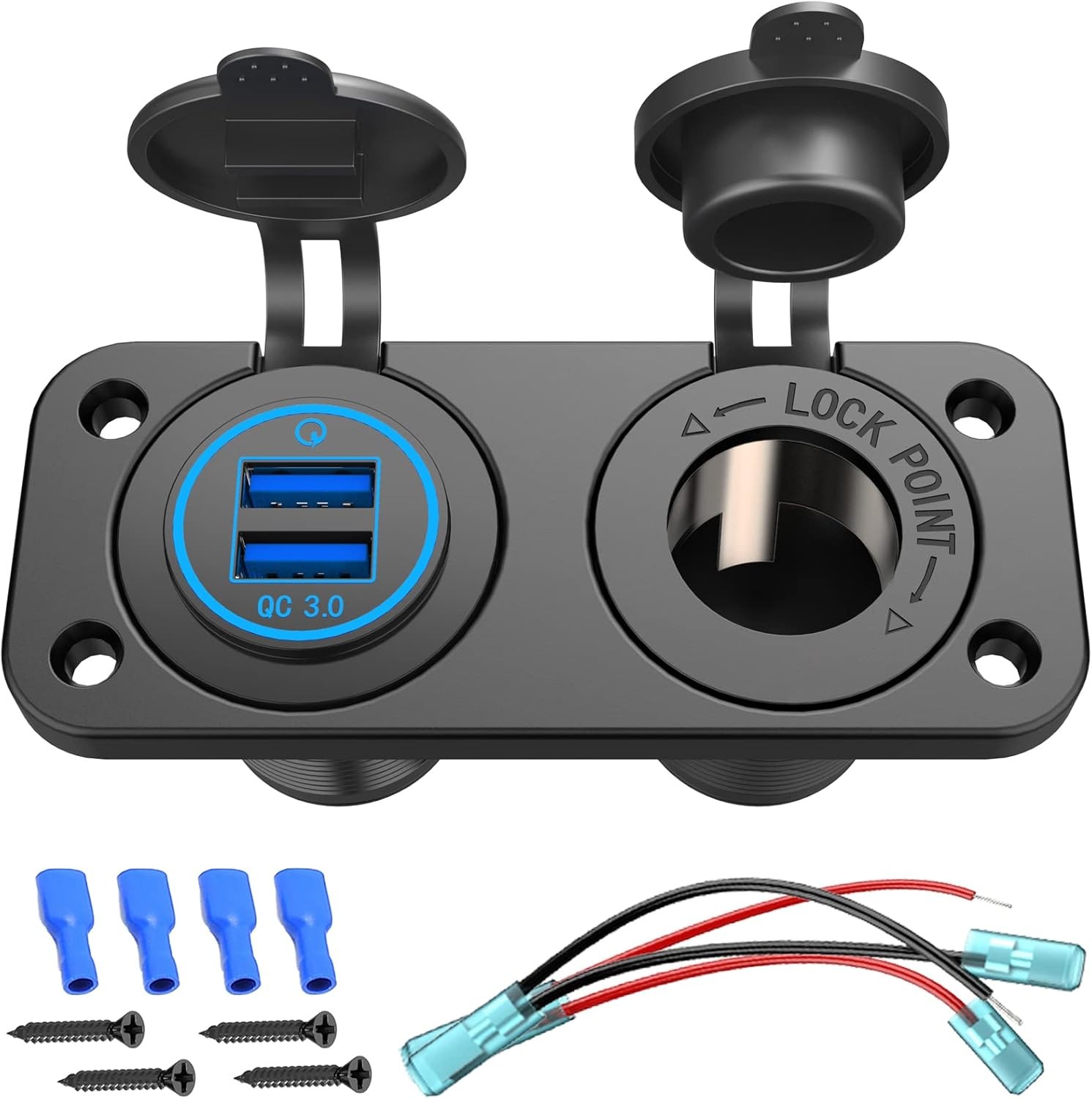 QC 3 0 USB Outlet 12V Marine New