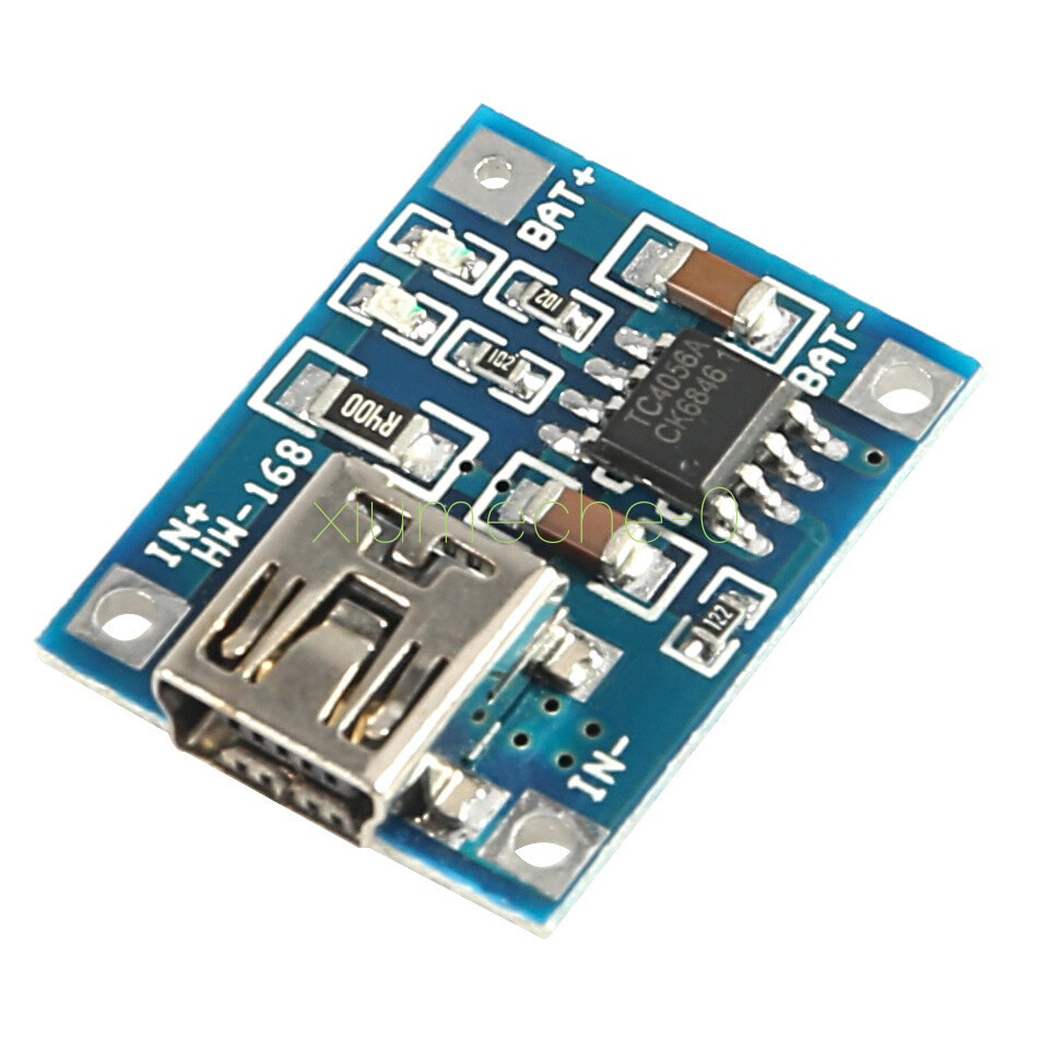 2PCS 5V Mini USB 1A Lithium Battery Charging Board Charger Module IN 4.5V-5.5v