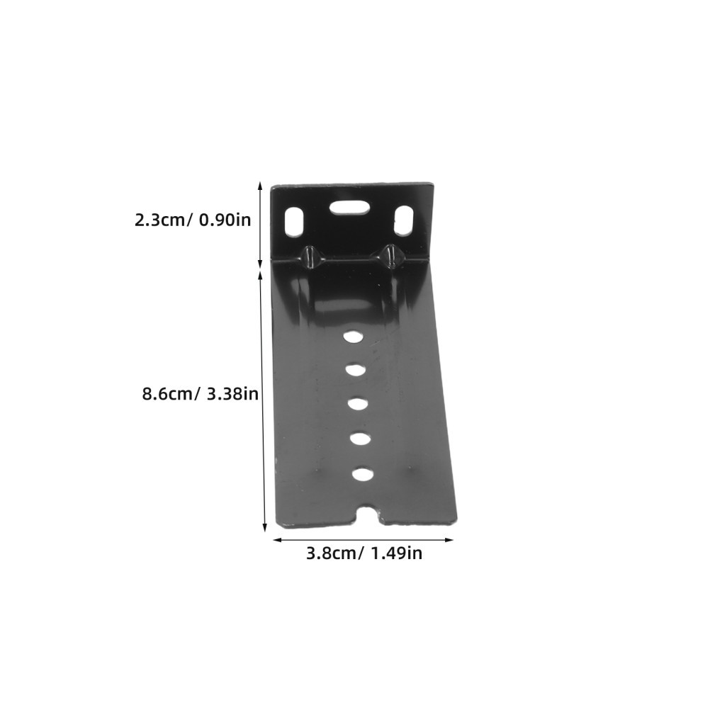 8Pcs Keyboard Tray Slide Brackets Alloy Durable Under Desk Keyboard Drawer Black