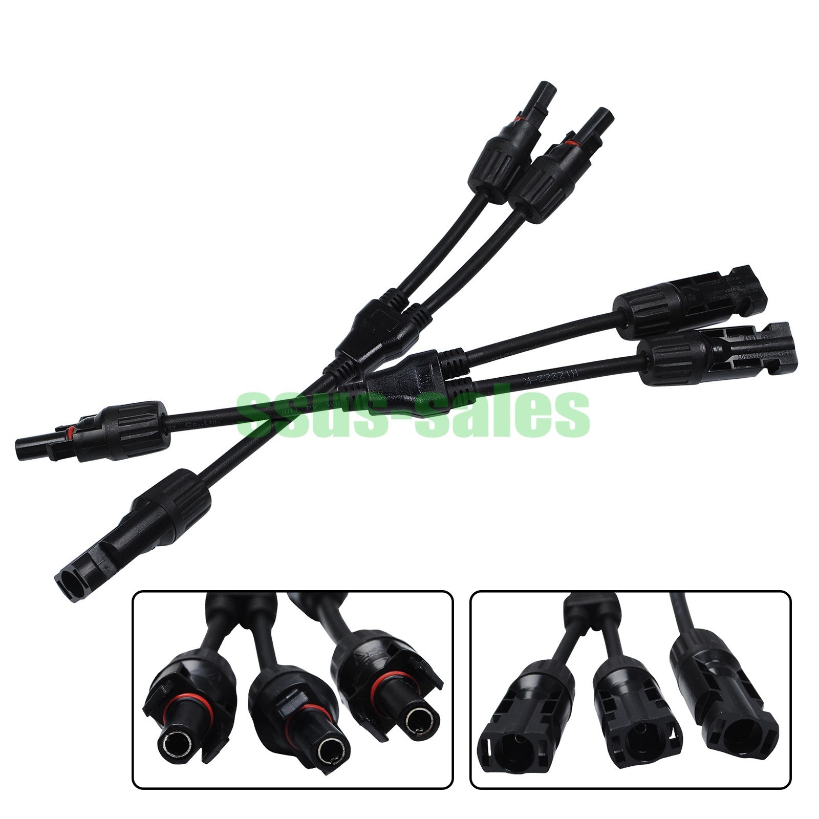 Solar MC-4 Photovoltaic Connector Y-Type Splitter Adapter with Waterproof NEW