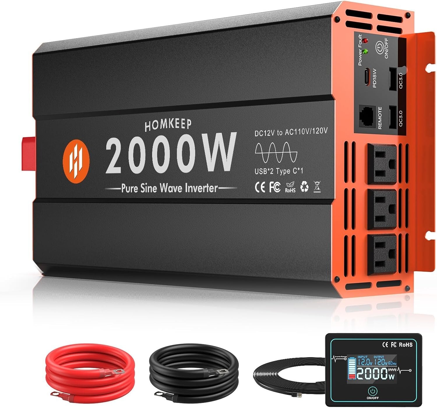 Portable Solar Home Backup Power Energy Off Grid Generator-2000/4000 Watts Peak