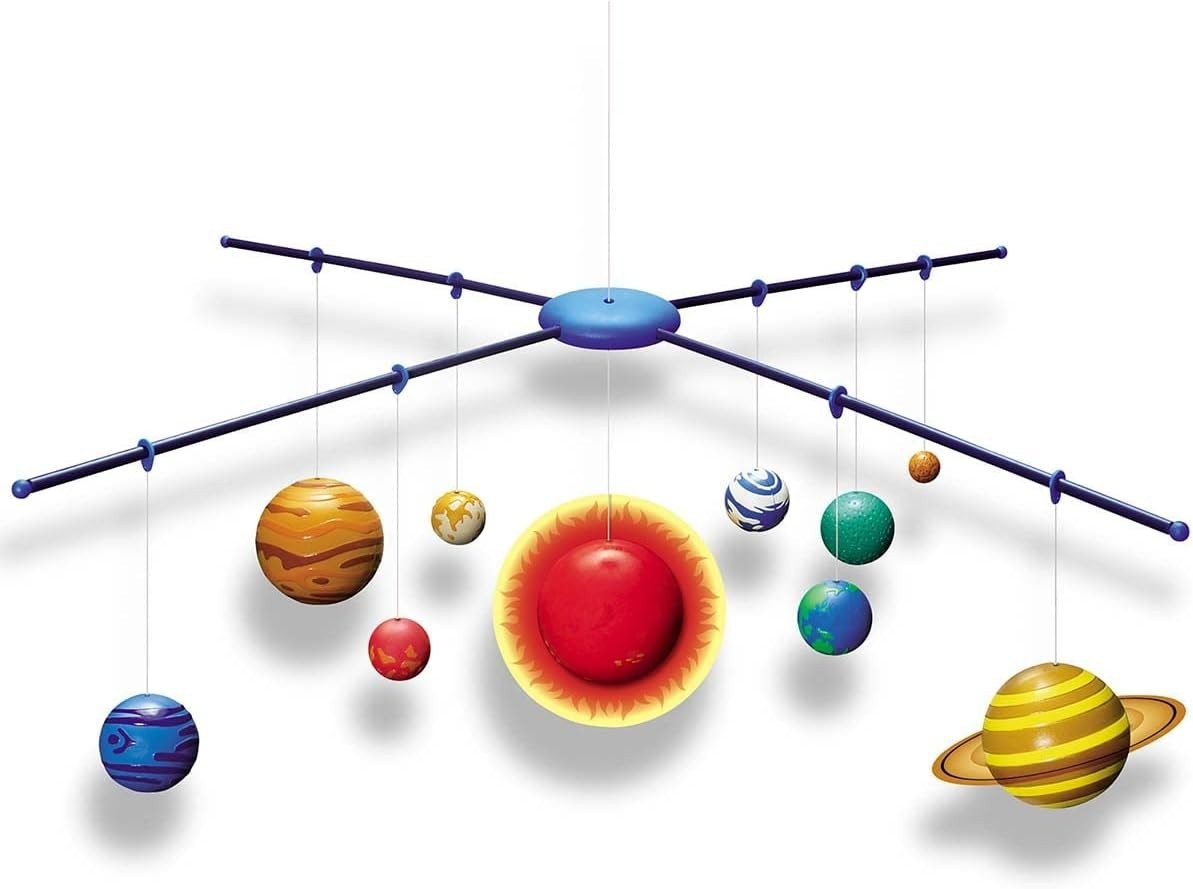3D Glow-in-the-Dark Solar System Mobile Making Kit – DIY Science Astronomy Le…