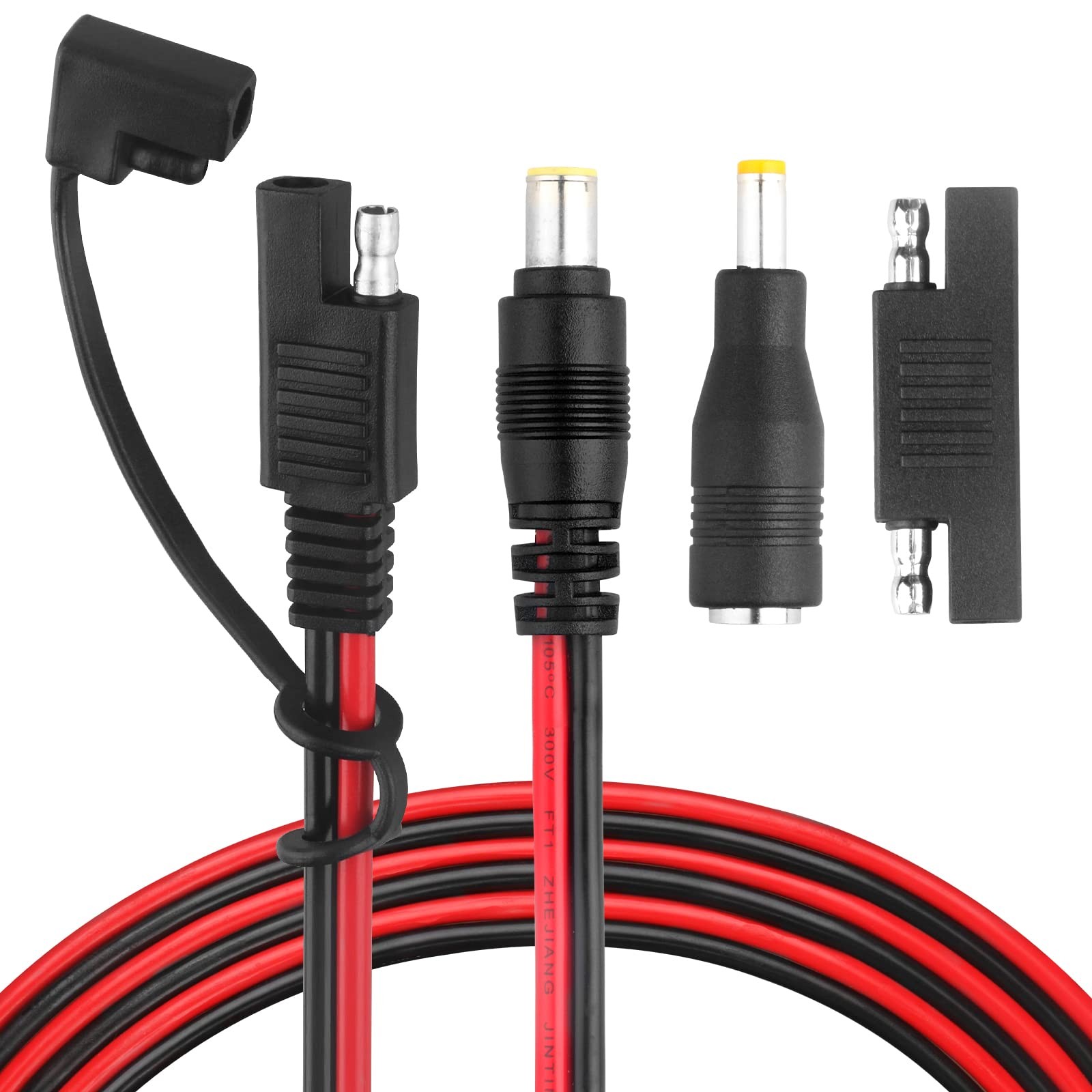 PAEKQ DC 8mm Male to SAE Connector Adapter 14AWG 6Ft Cable Wire Compatible wi…