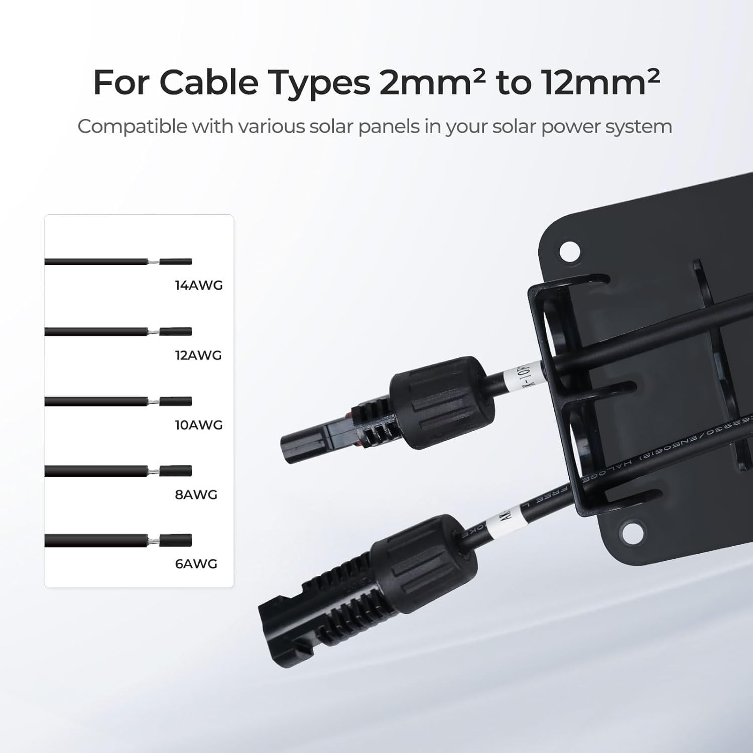 UV-Resistant ABS Cable Gland for Solar Panels