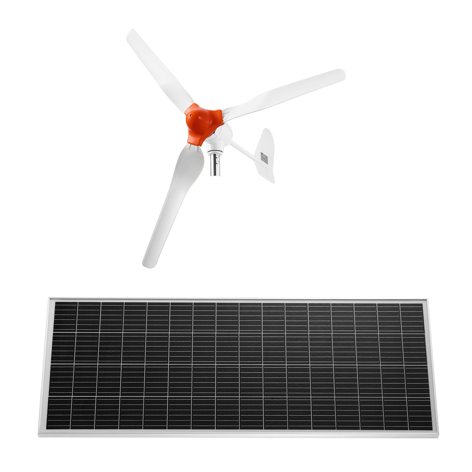 VEVOR 24V 1000W Solar Wind Power Kit 6PCS 100W Solar Panels 400W Wind Turbine