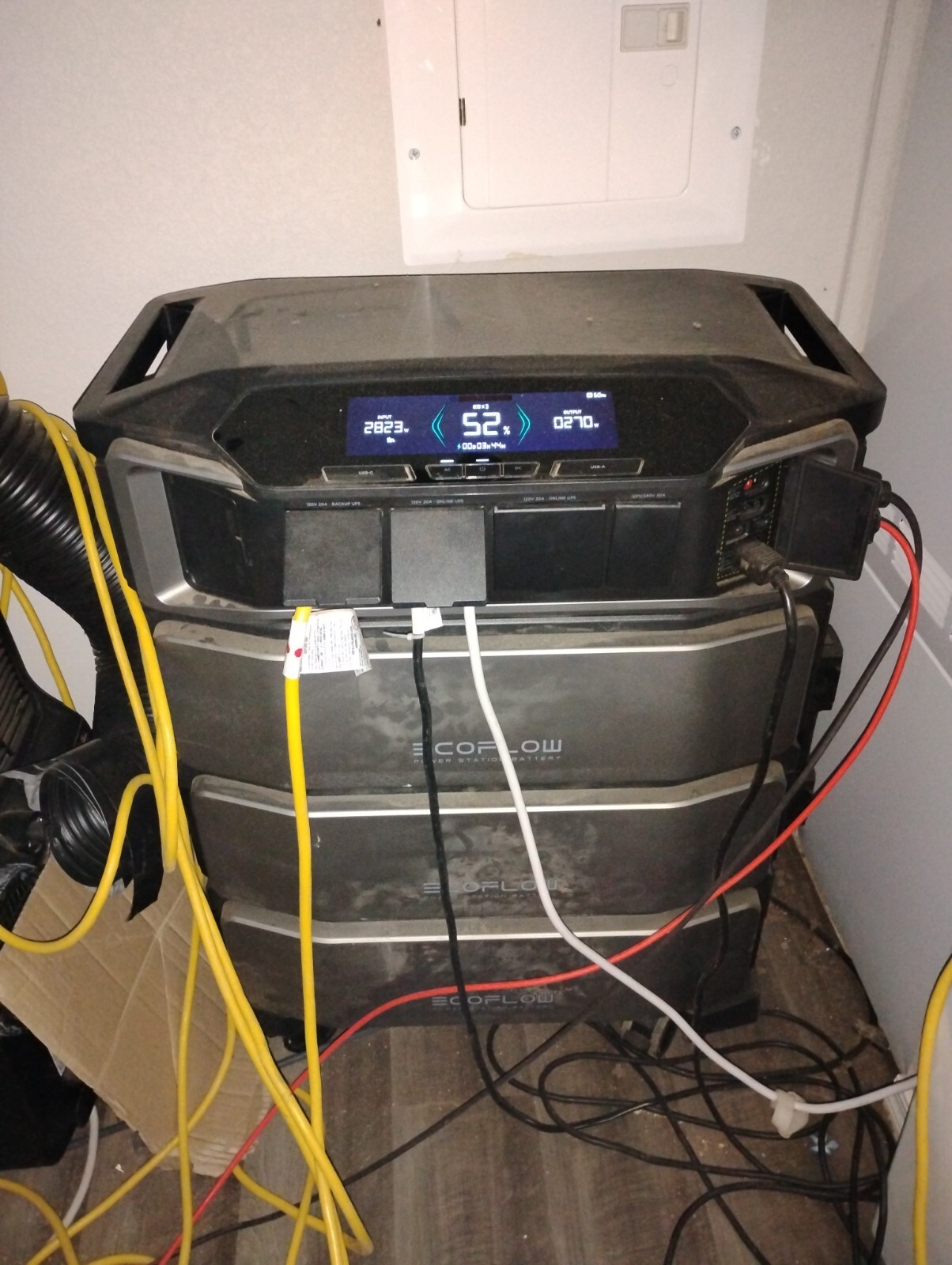 EcoFlow DELTA Pro Ultra Inverter Unit + Qty 3 Batteries 4 KIT