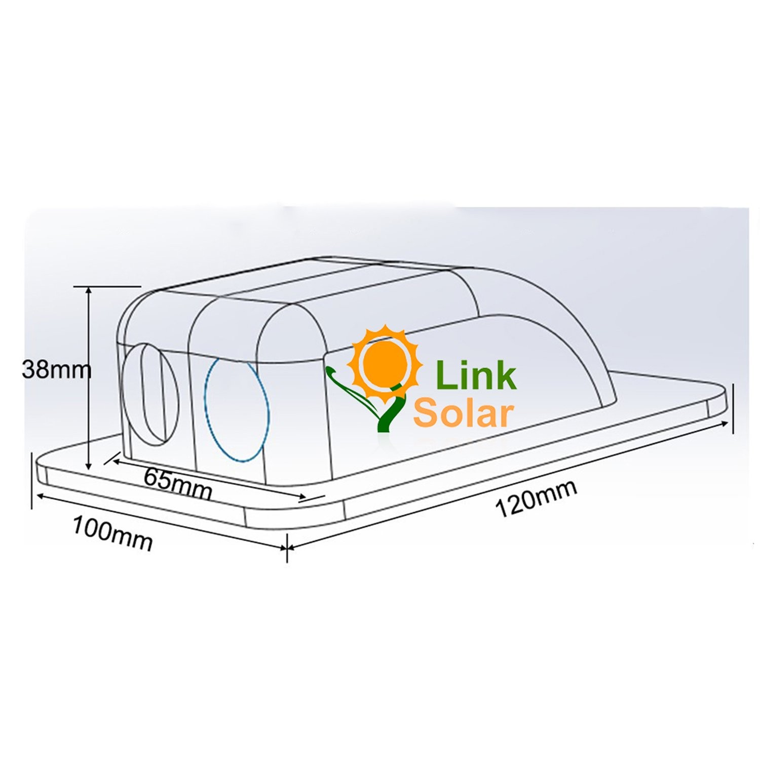 Weatherproof ABS Solar Double Cable Entry Gland for All Cable Types 2mm² to 6…