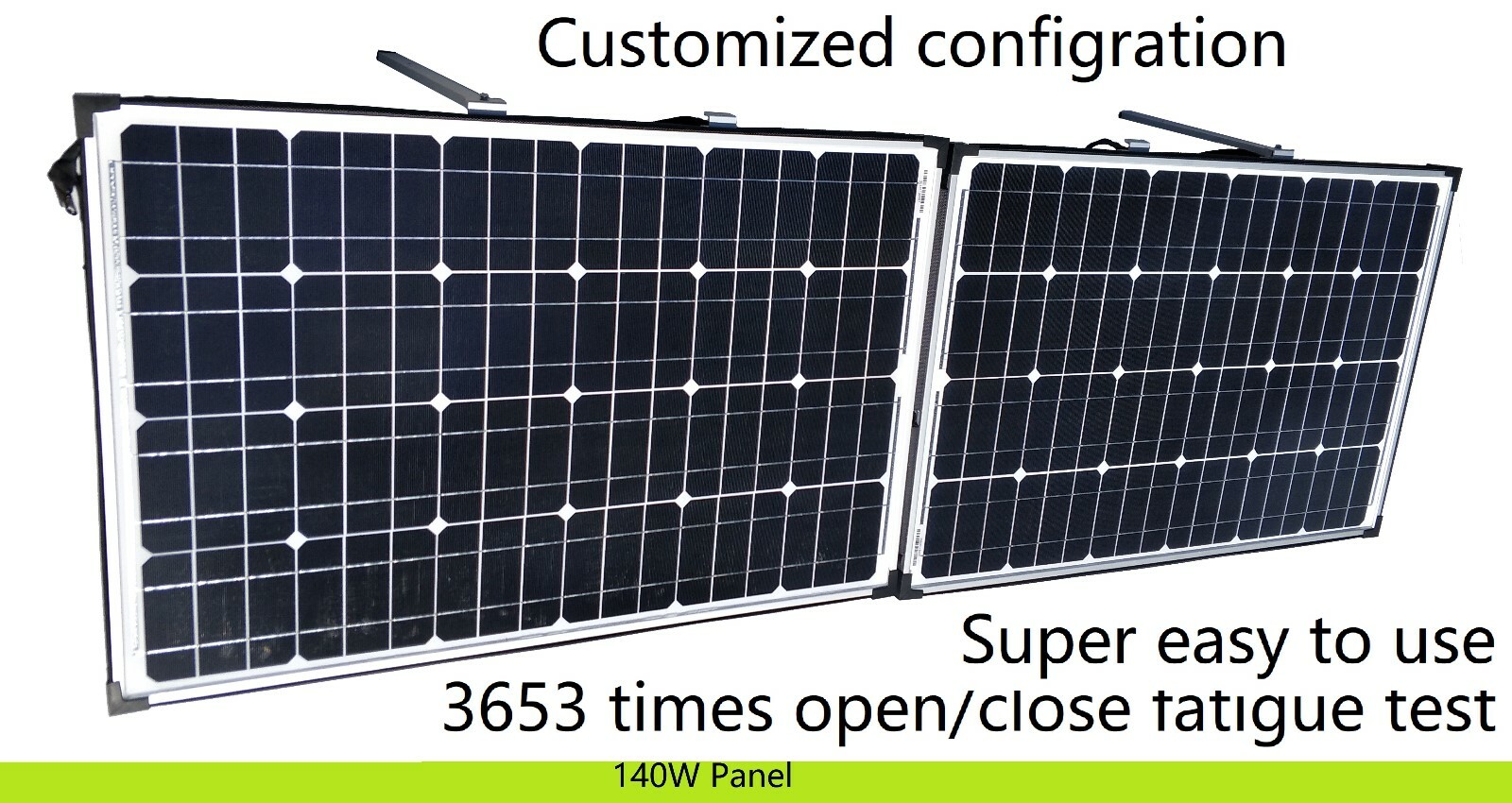 12V 140W Folding solar panel. Suit Lead Acid & Lithium Bat. Customized config.