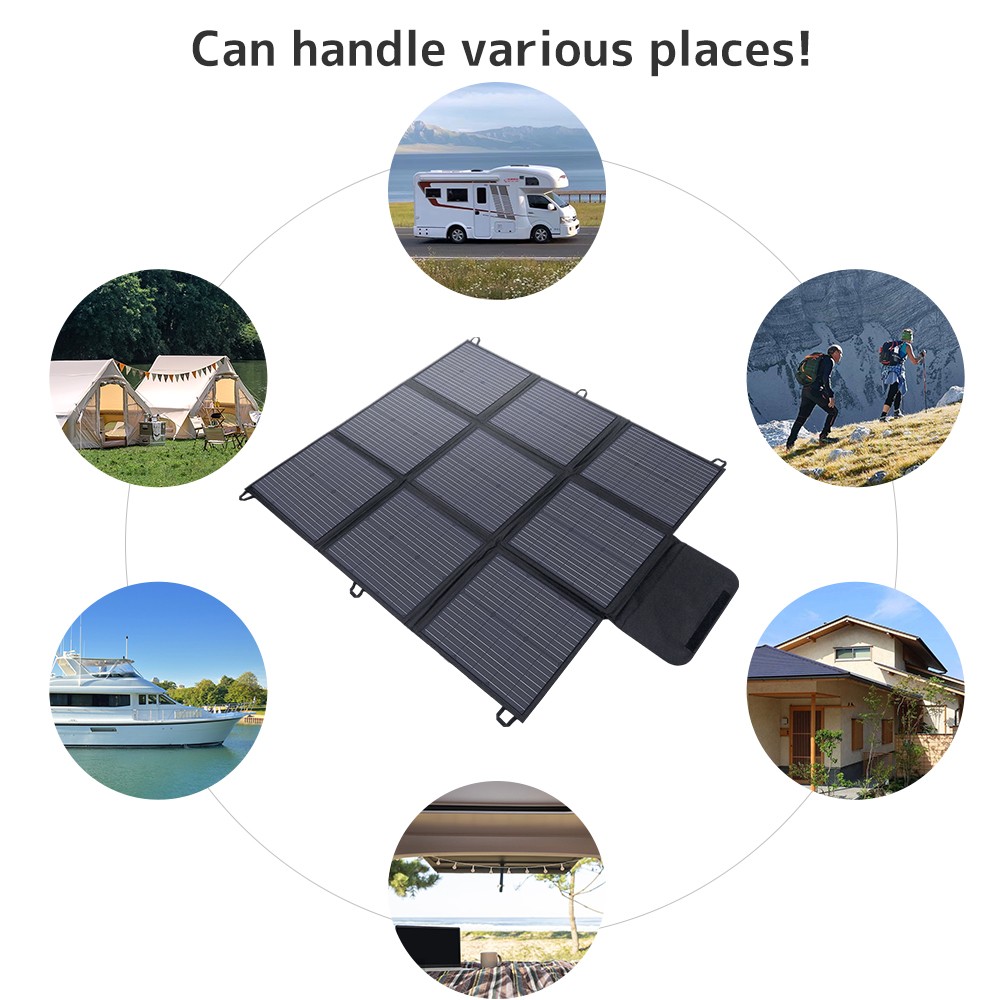 200W Foldable Monocrystalline Solar Panel 23% Efficiency Waterproof for Camping