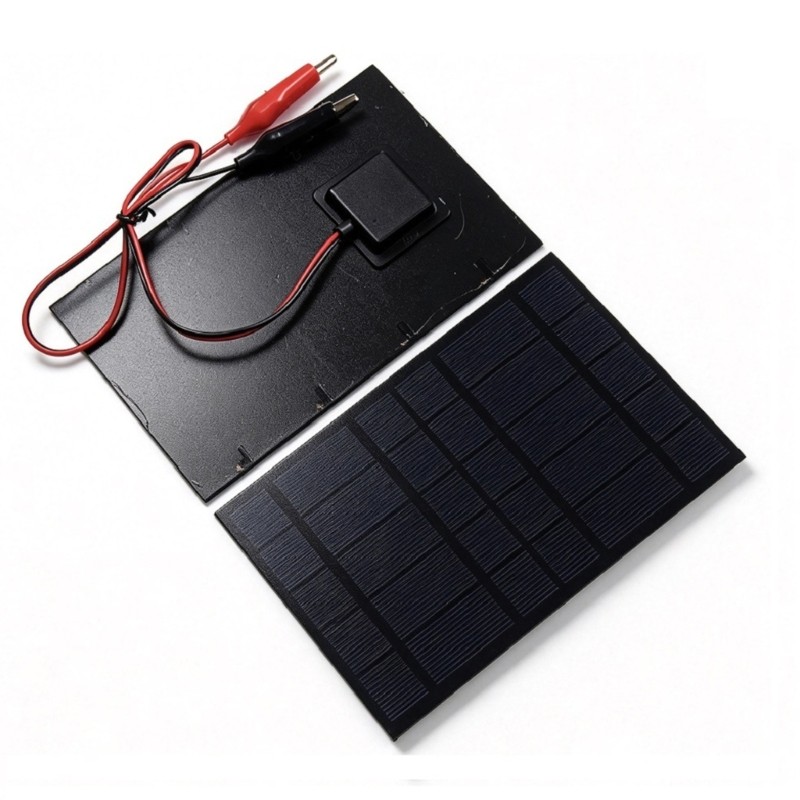 2.5W 5V Solar Panel With Alligator Clips for Cooling Fan Solar Toy Electronic