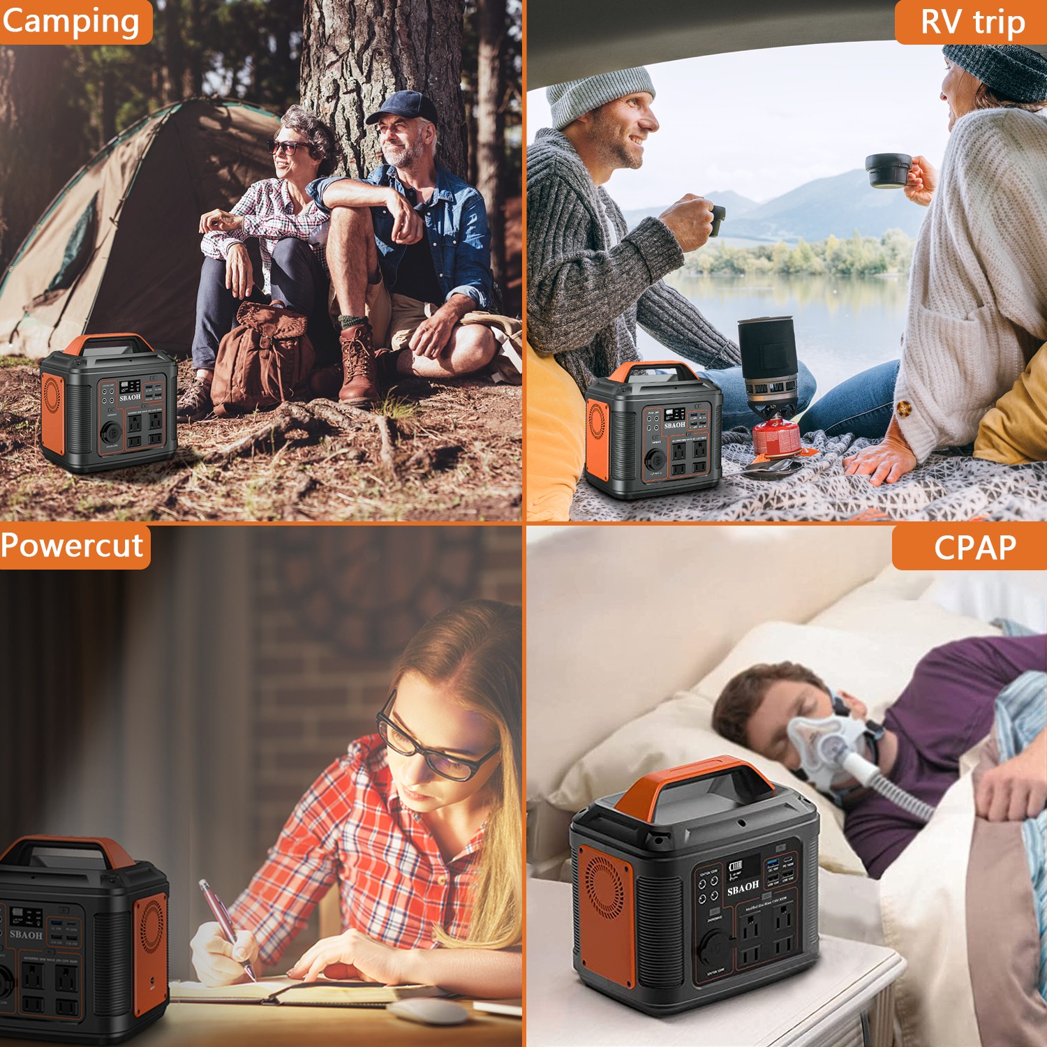Portable Power Station P302,300W 296Wh Backup Lithium Battery,Solar Generator Fo