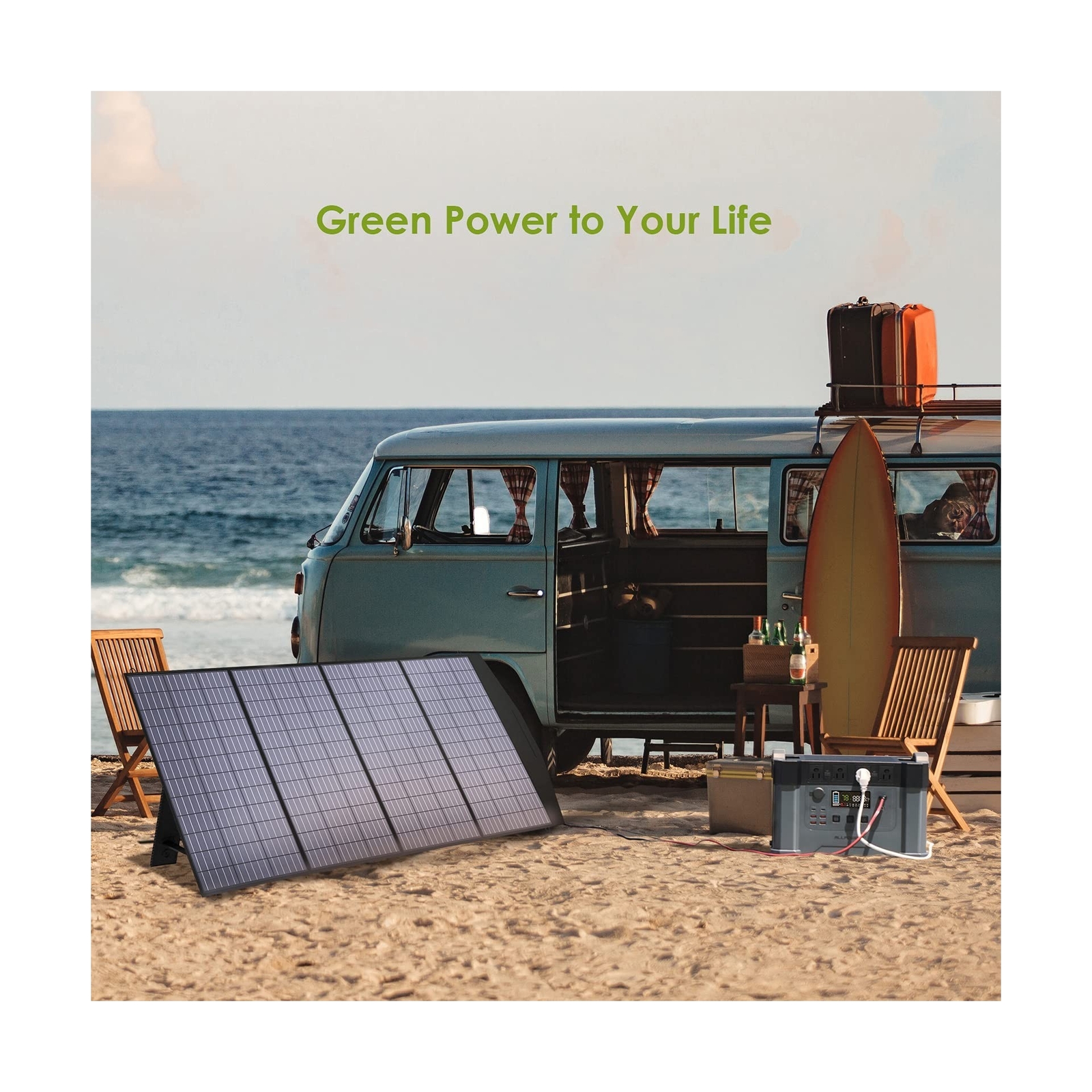 ALLPOWERS SP033 200W Portable Solar Panel 36V Foldable Solar Panel Kit Waterp…