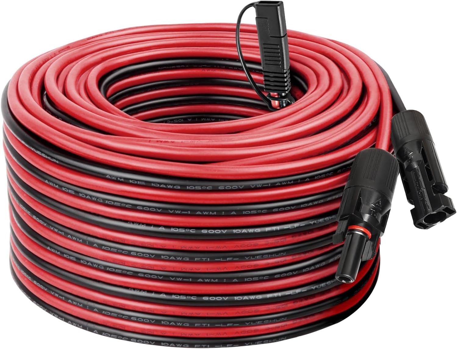 Solar Panel SAE Adapter Cable – 75FT 10AWG Extension Kit