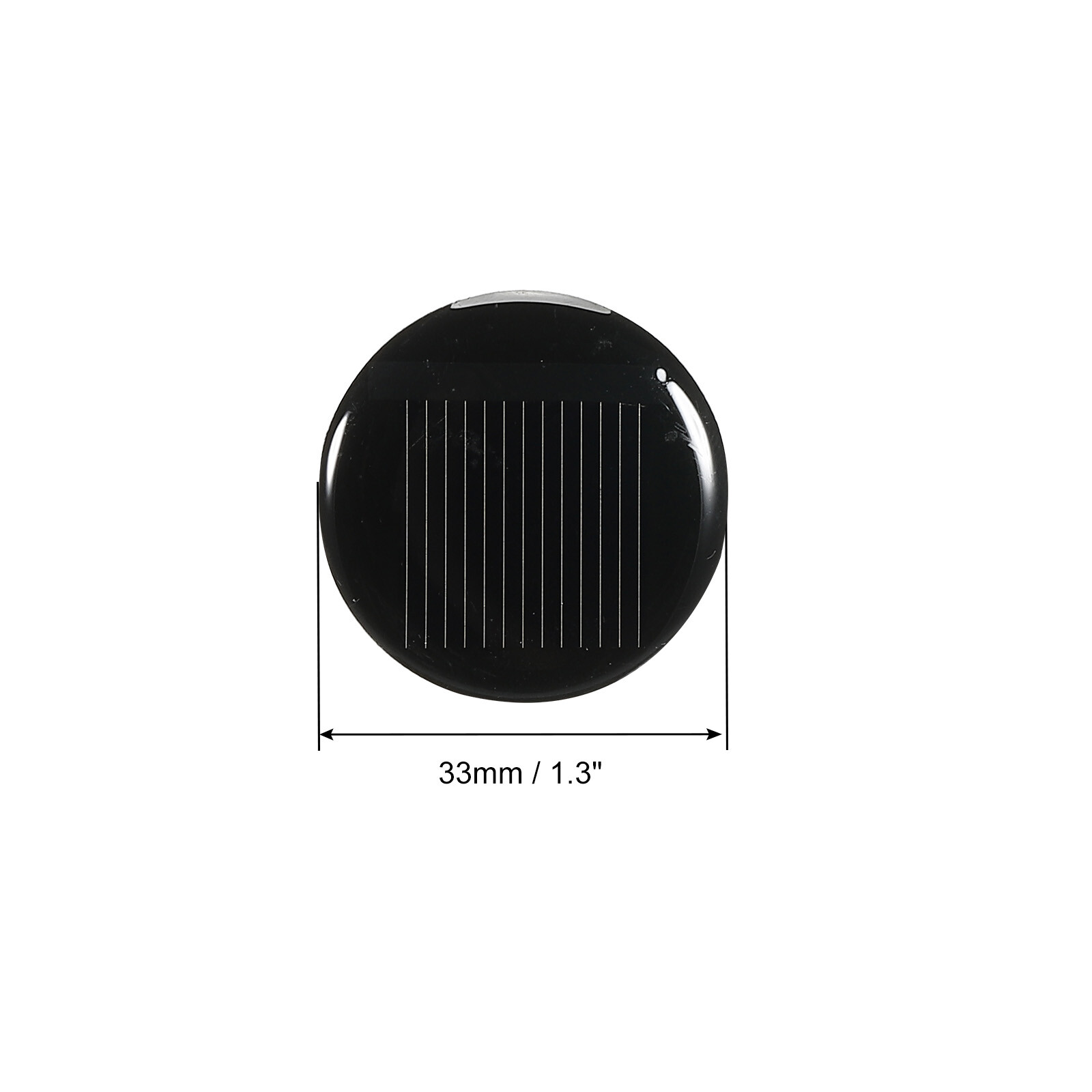 Mini Solar Panel Cell 0.5V 140mA 0.07W 32mm for DIY Project Pack of 10