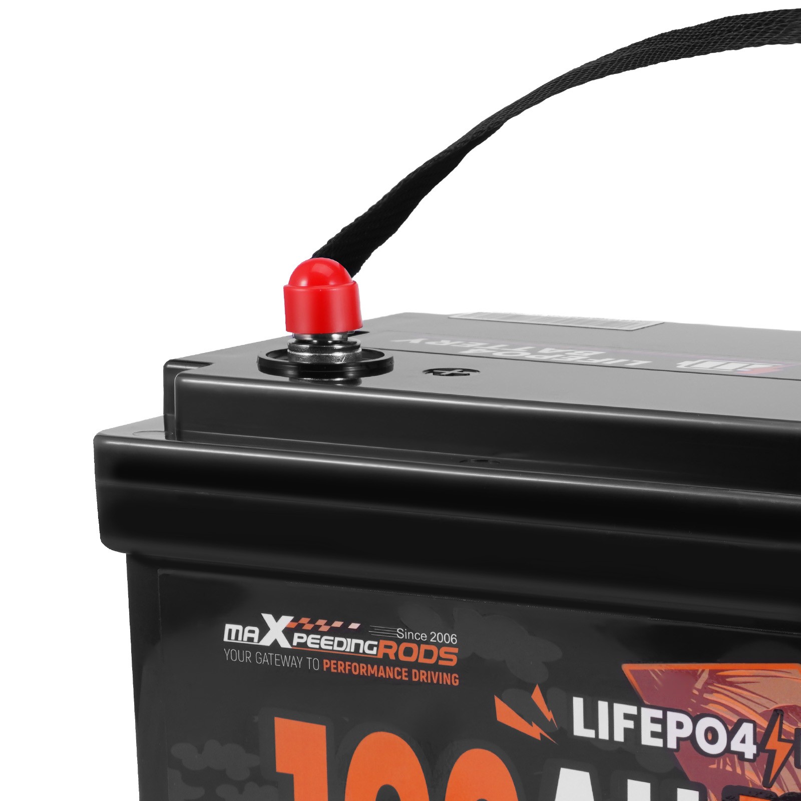 100Ah 12V Lithium Iron Phosphate Battery for Boat Backup Power, 23lbs
