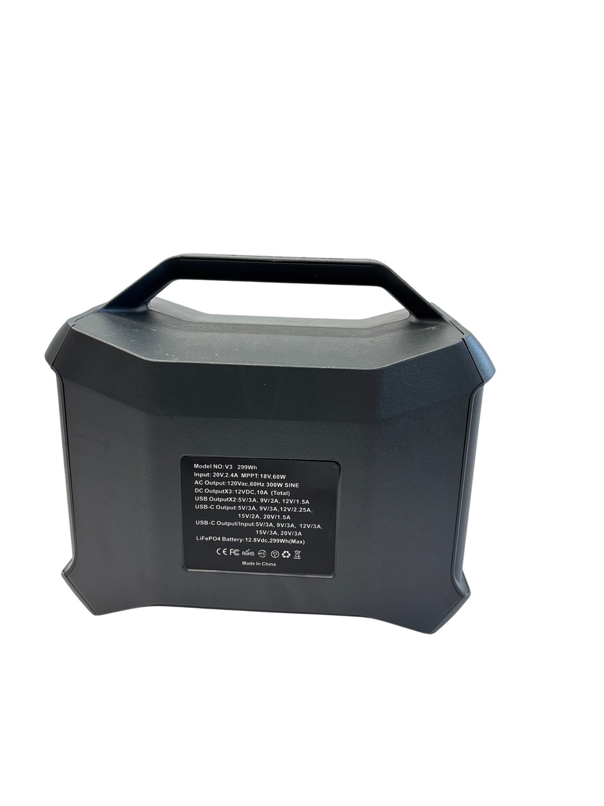 4Patriots V3 299Wh 12.8V LiFePO4 Portable Solar Generator