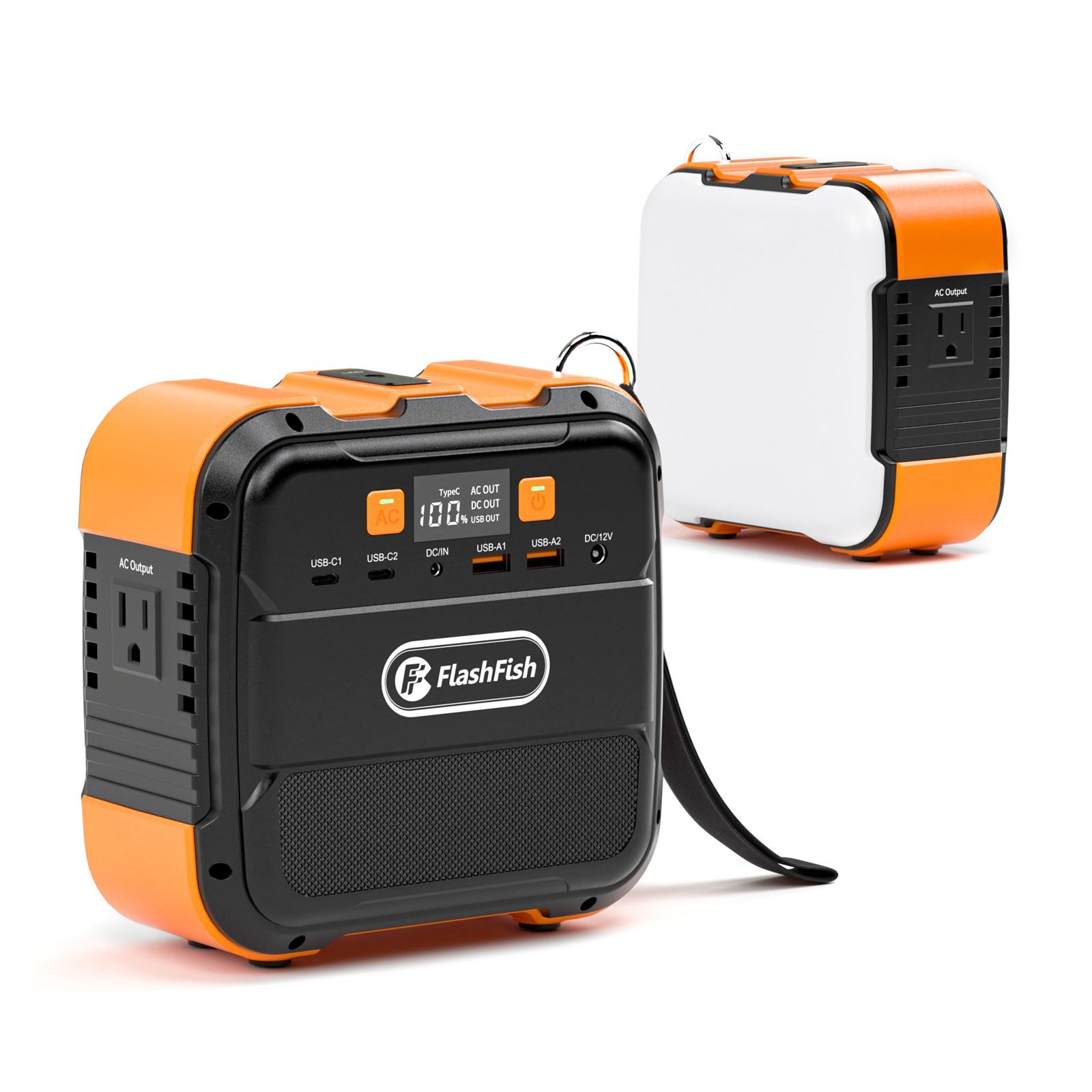 Flashfish 120W Portable Power Station Solar Generator Backup Battery RV Camping