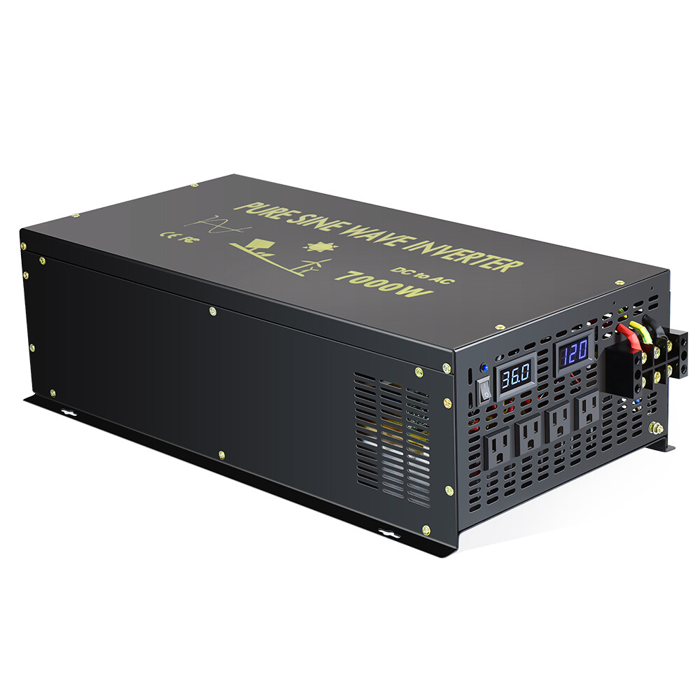 Pure Sine Wave Inverter 36V DC to AC 110V 120V Power 7000W Generator Carvan Car