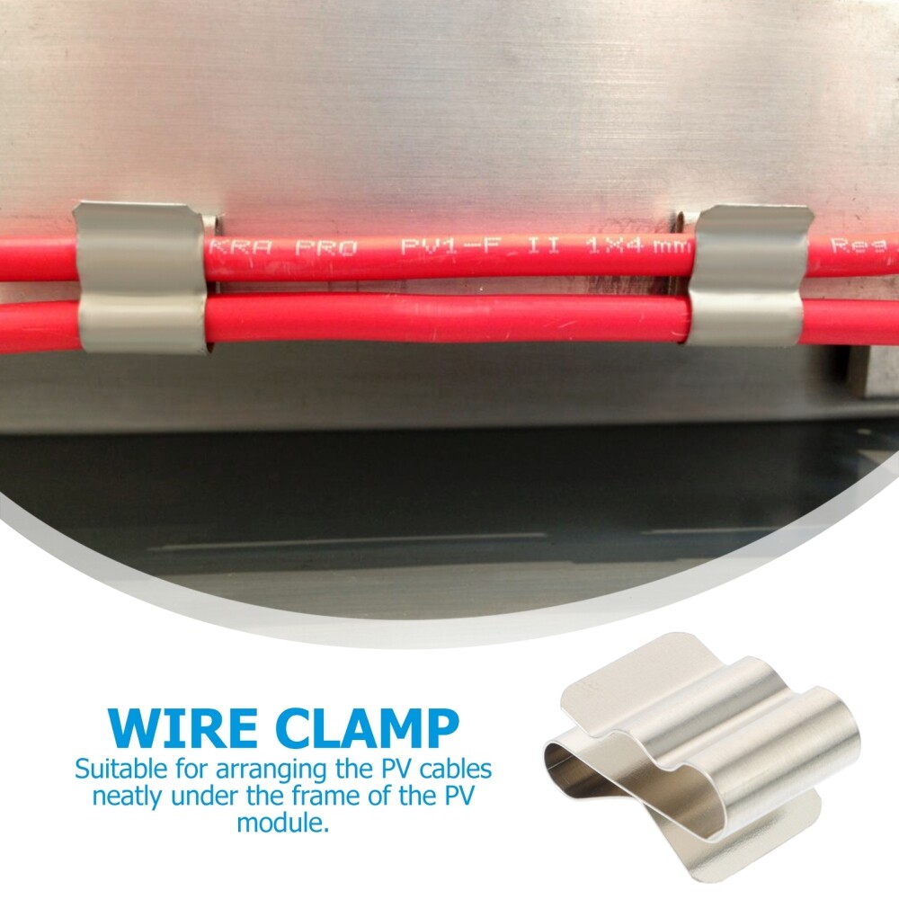 50pcs wire clips Solar Panel Cable Clip Solar Panel Cable Clips Wire Clamp