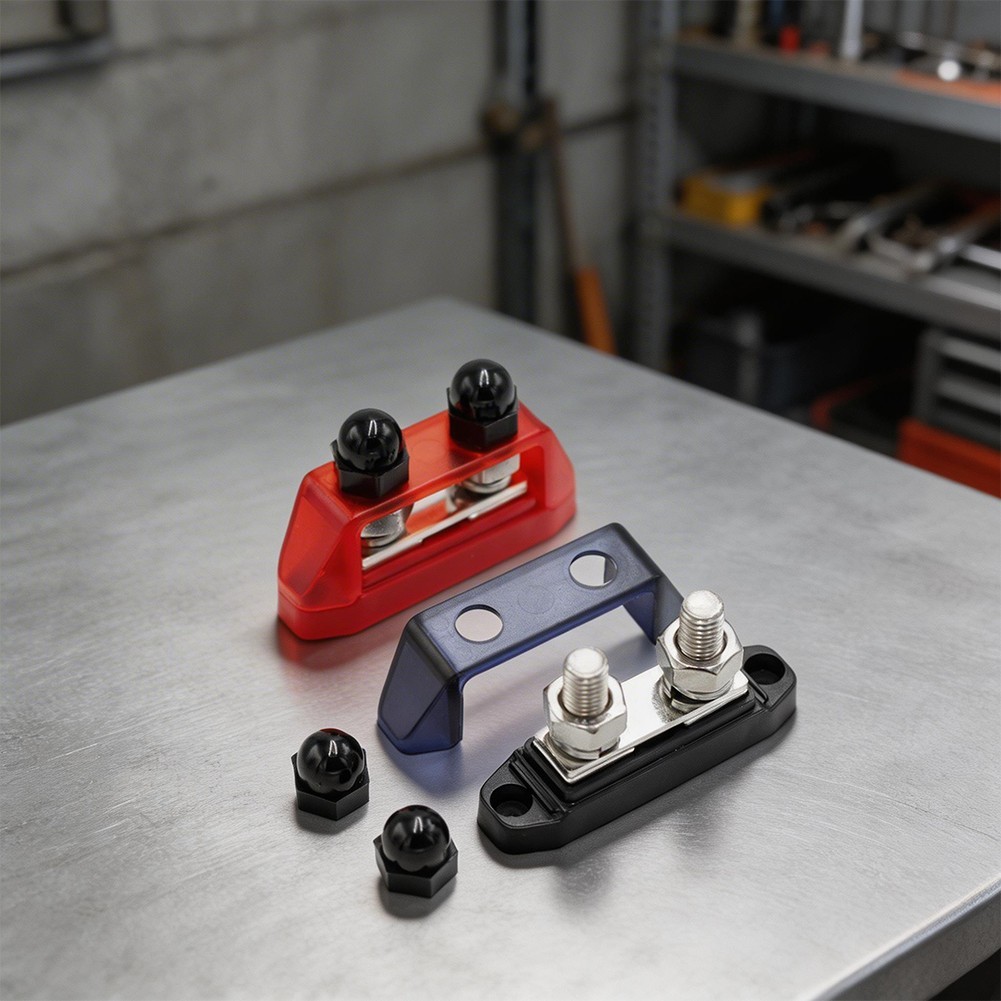 Cover Busbar M8 Terminal Block Dual-way Power Splitter Terminal Connector