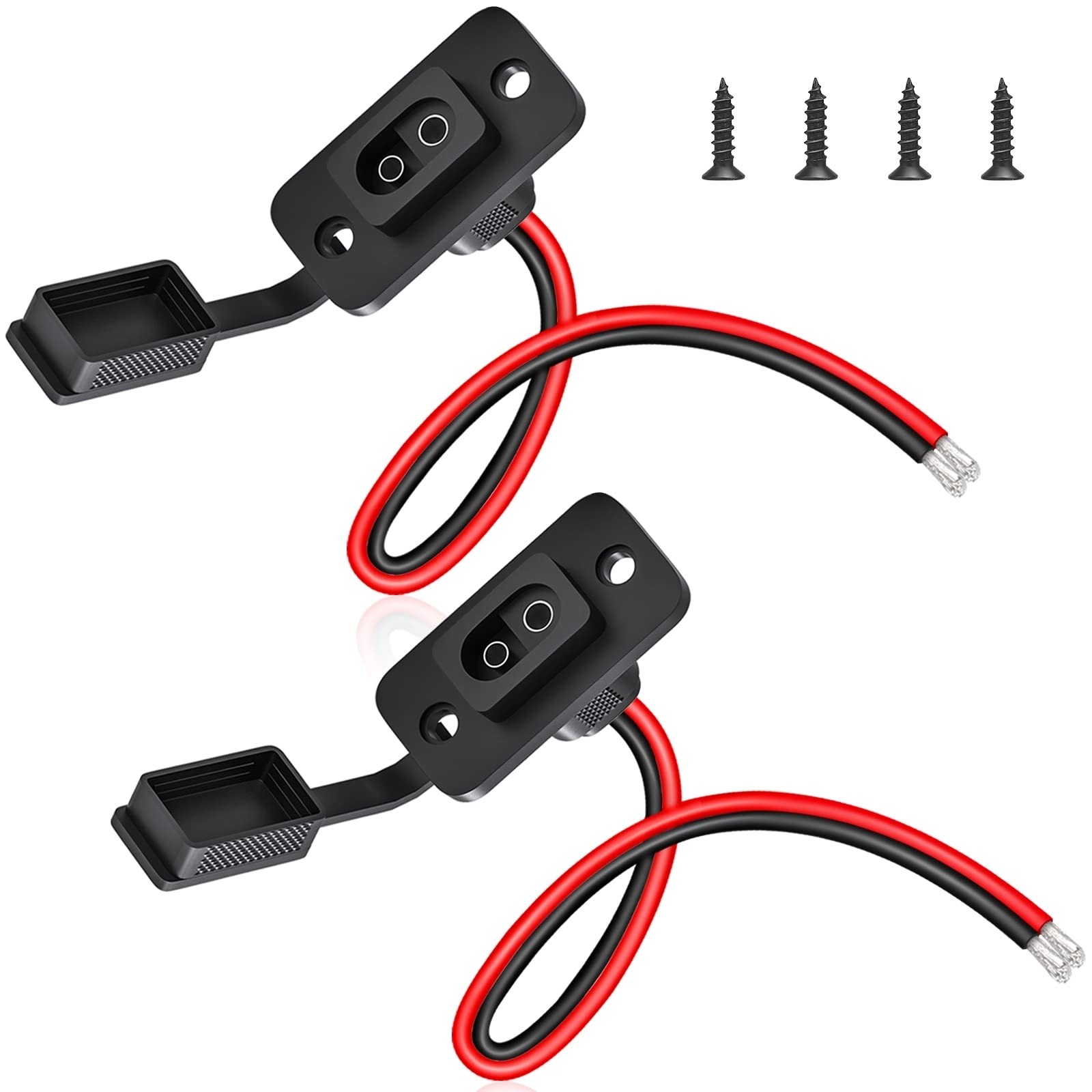 SAE Connector, Rectangular SAE Power Socket Sidewall Port, Weatherproof SAE Qui