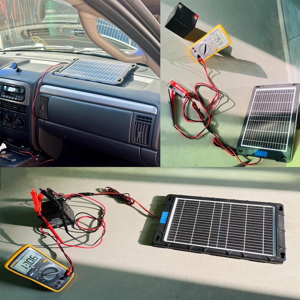 20W Portable Solar Panel Car Battery Trickle Charger 18V Solar Battery Charger