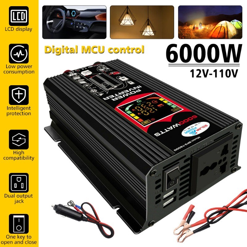 6000W Complete Generator with 400W Solar Panel Power Charger 110V Grid System US