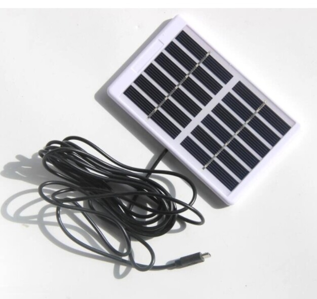 1.2W 6V polycrystalline solar panel laminated plastic frame Micro USB interface