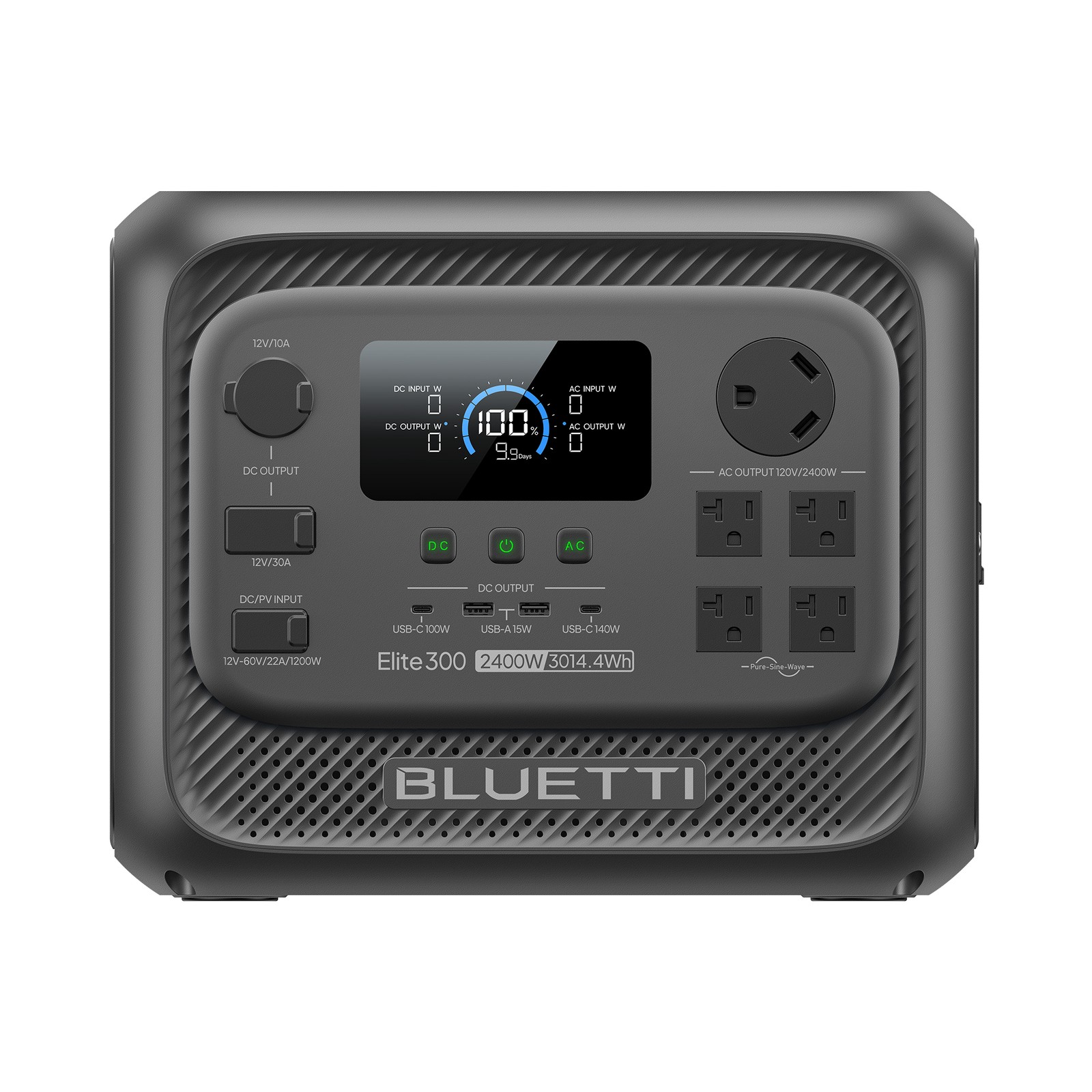 BLUETTI Elite 300 2400W 3014.4Wh Portable Power Station+350W Solar Panel for RVs
