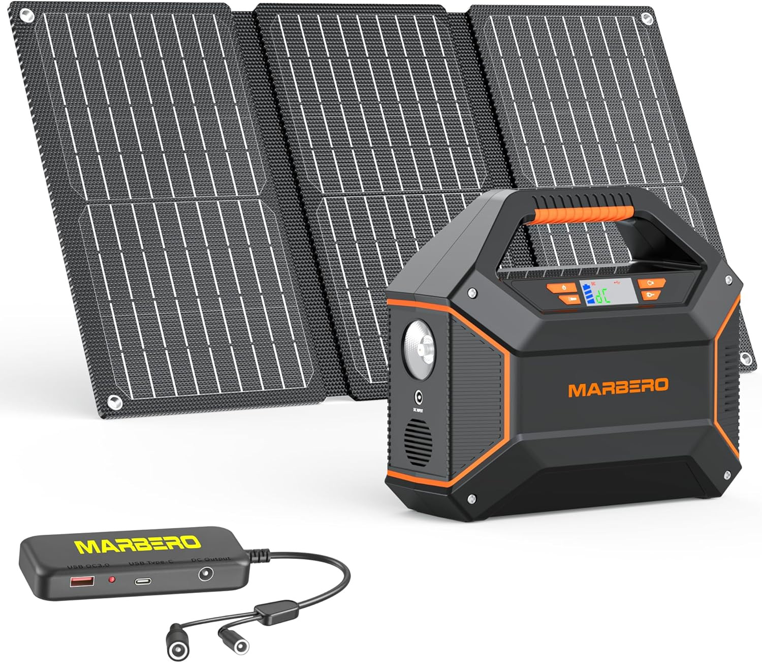 MARBERO 155Wh Solar Generator with Solar Panel Included 30W Portable Power Stati