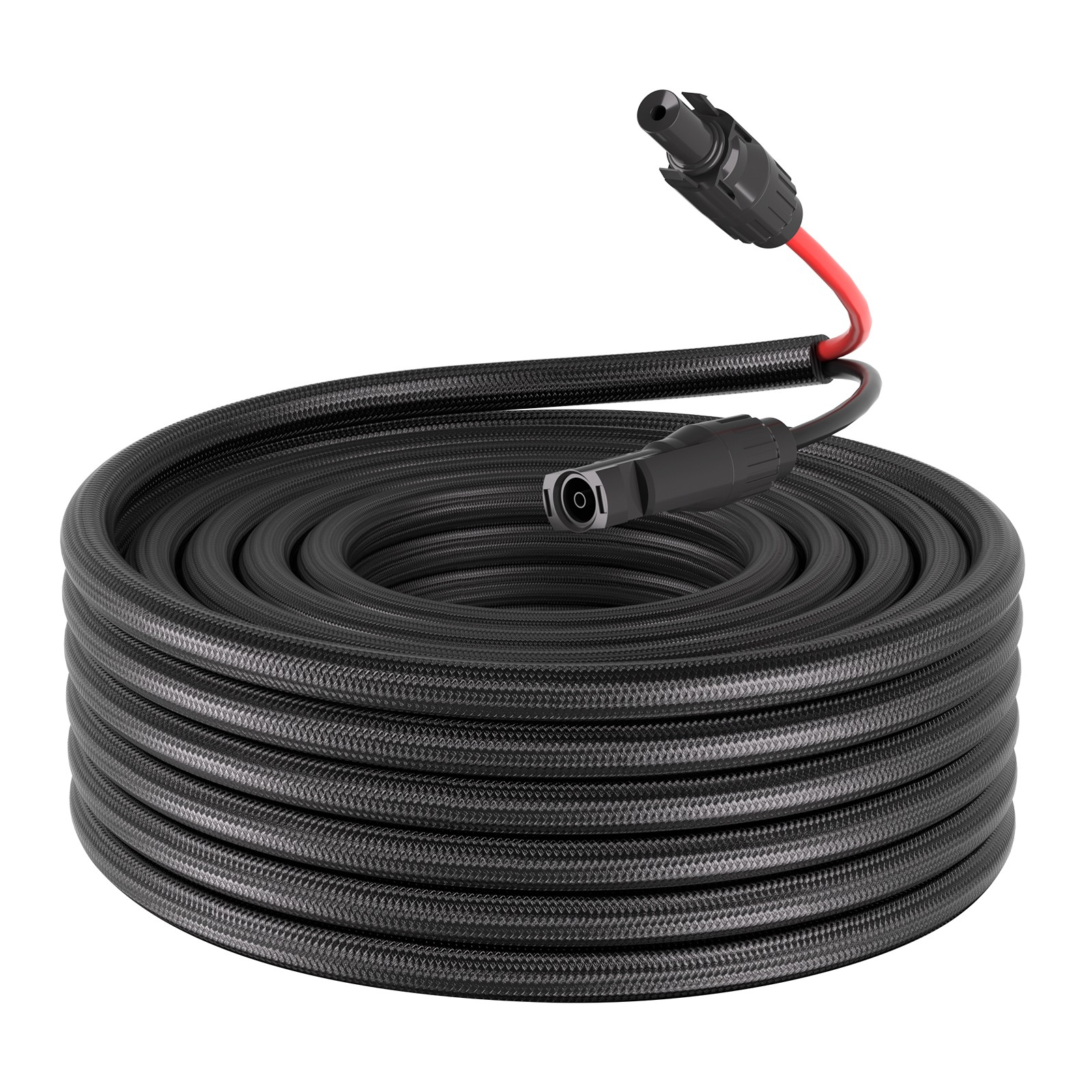 Uimoso 50FT Solar Panel Extension Cable 10AWG Wire Flame Retardant Connectors