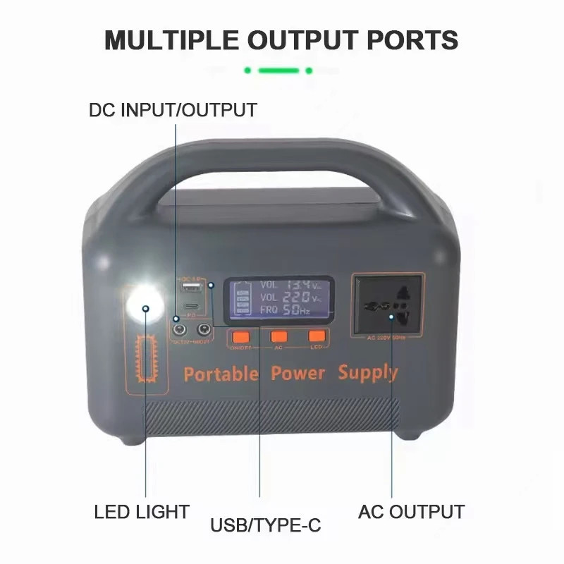 400W Portable Power Station Solar Generator 220V 192Wh Lifepo4 Power Bank for Ca