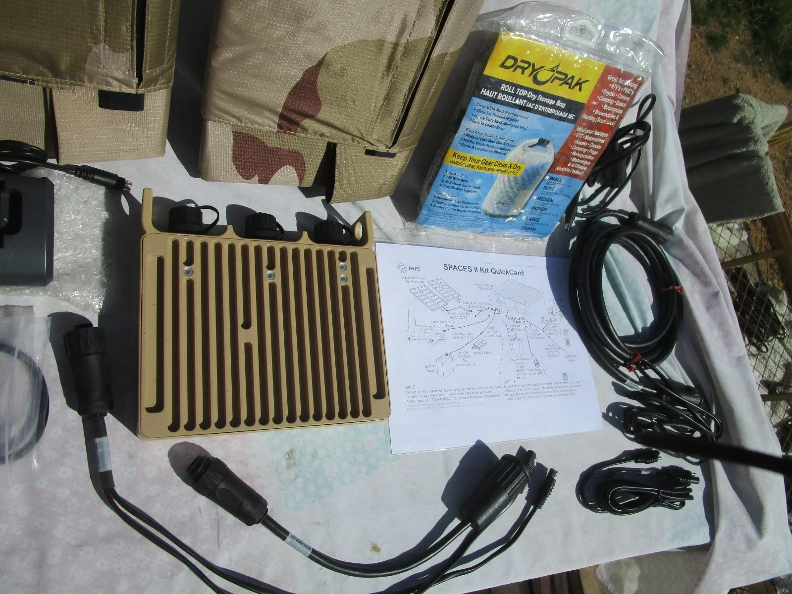 Iris Technology SPACES II Kit USMC Military Portable Solar Energy Field Power