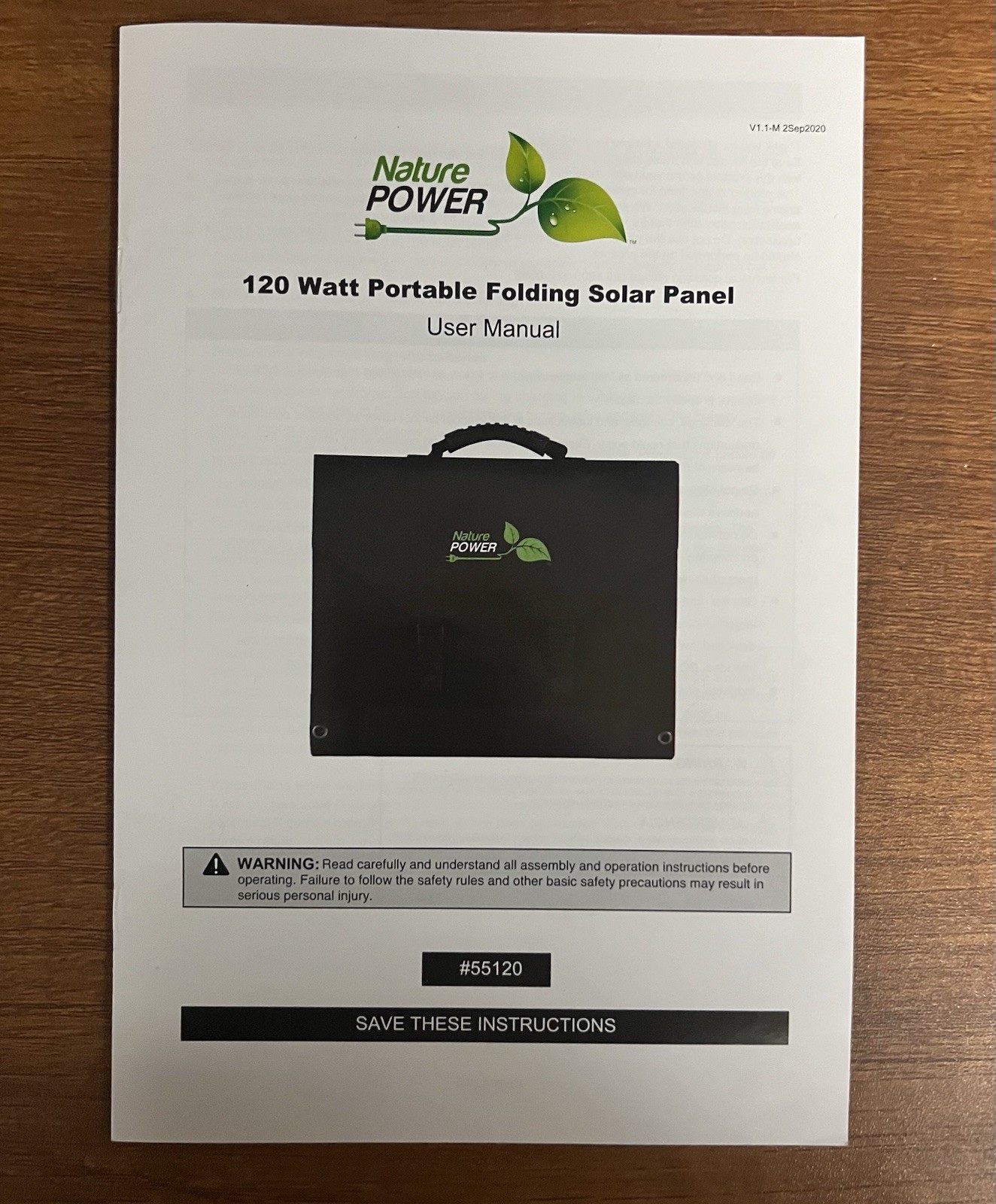 120-Watt Foldable Monocrystalline Solar Panel with Multiple DC Outputs and Cable