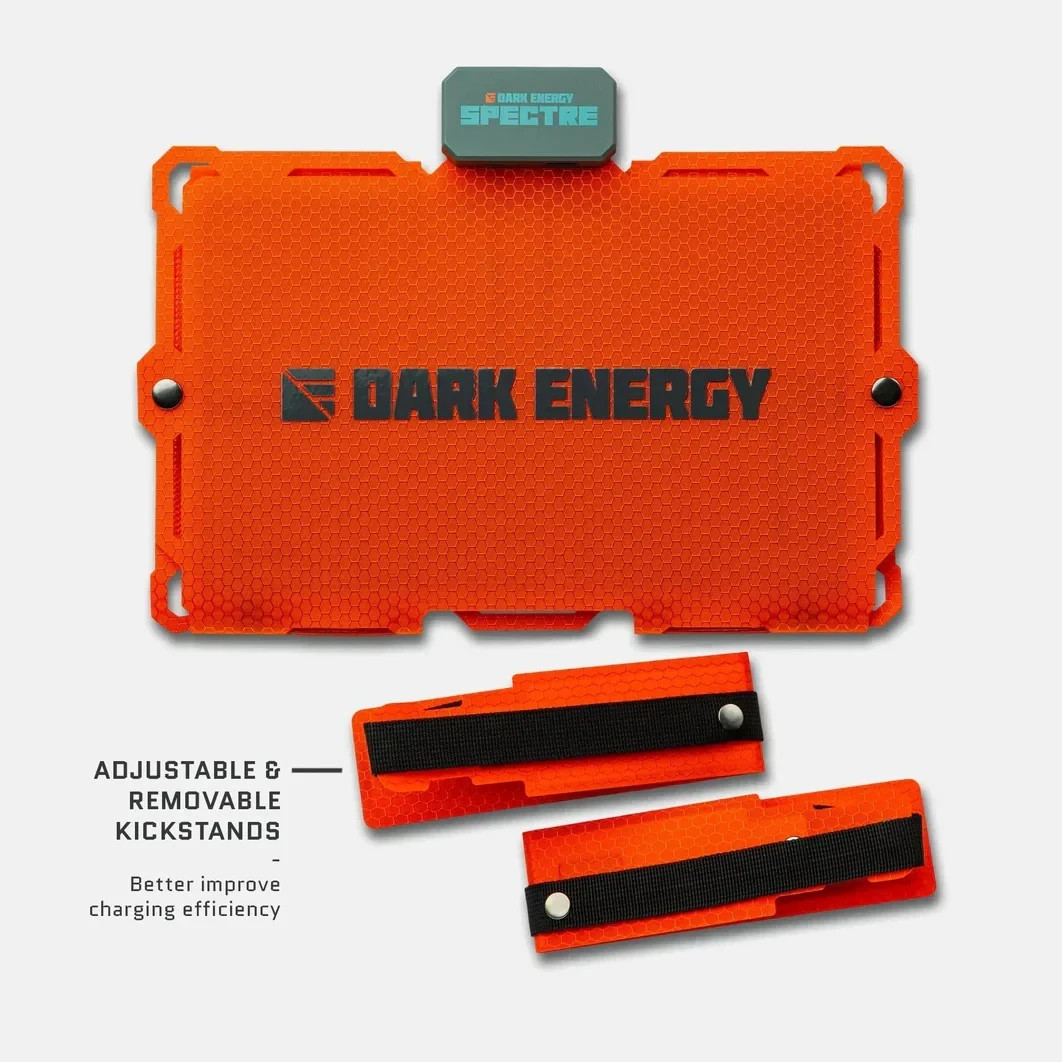 Dark Energy Spectre Orange 18W Folding Solar Panel Charging Phones Power Banks