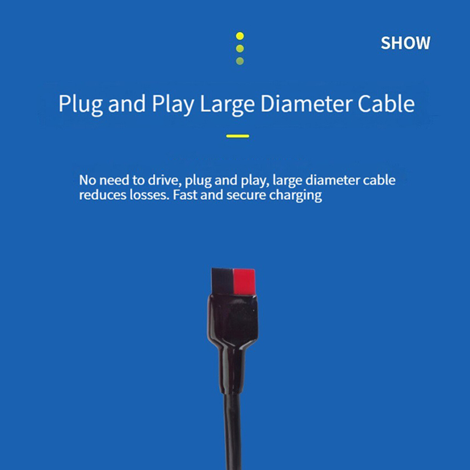 14AWG DC8MM Male to Power Cable Adapter 45A DC7909 Charging Cord