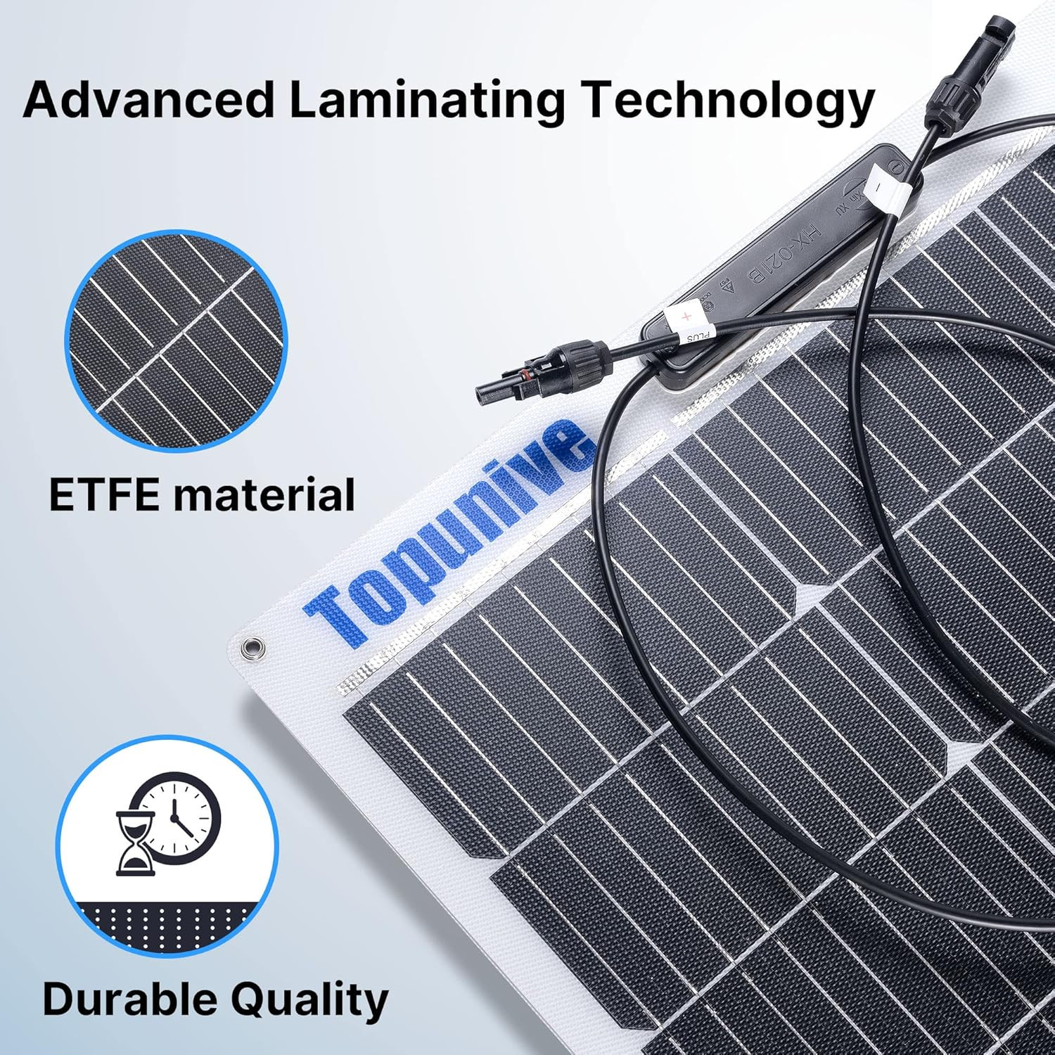 2PCS 100W 12V Flexible Solar Panel 9BB Monocrystalline Cell 12 Volt Semi-Flexibl