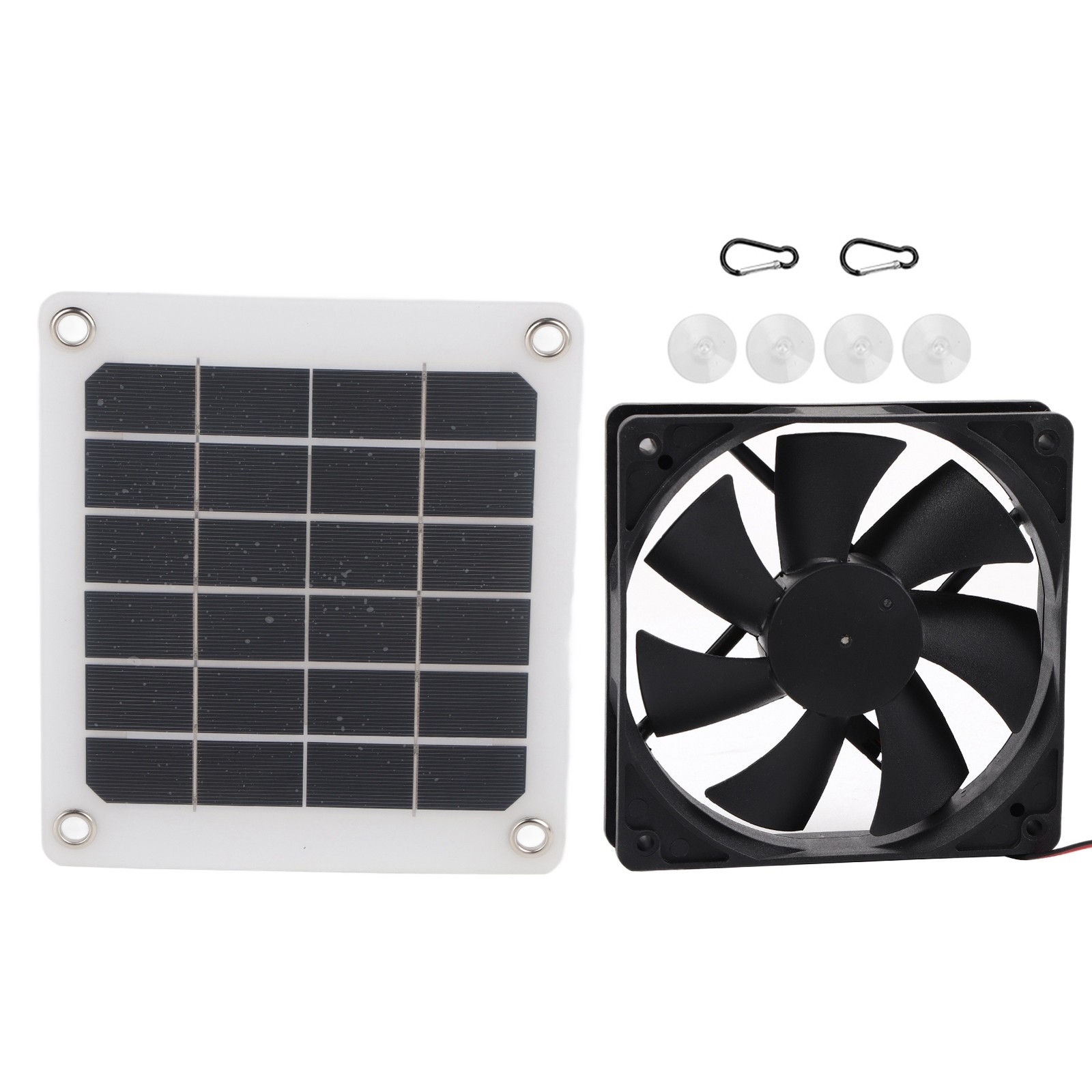 Solar Powered Fan Kit 10W Solar Panel Waterproof Exhaust Fan for Chicken Coop