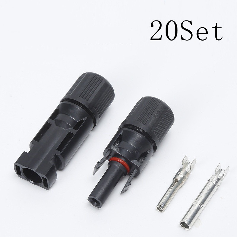 Cable Connectors For MC4 2.5m㎡ 4m㎡ 6m㎡ IP67 20 Pairs 30A 1000V DC Solar Panel