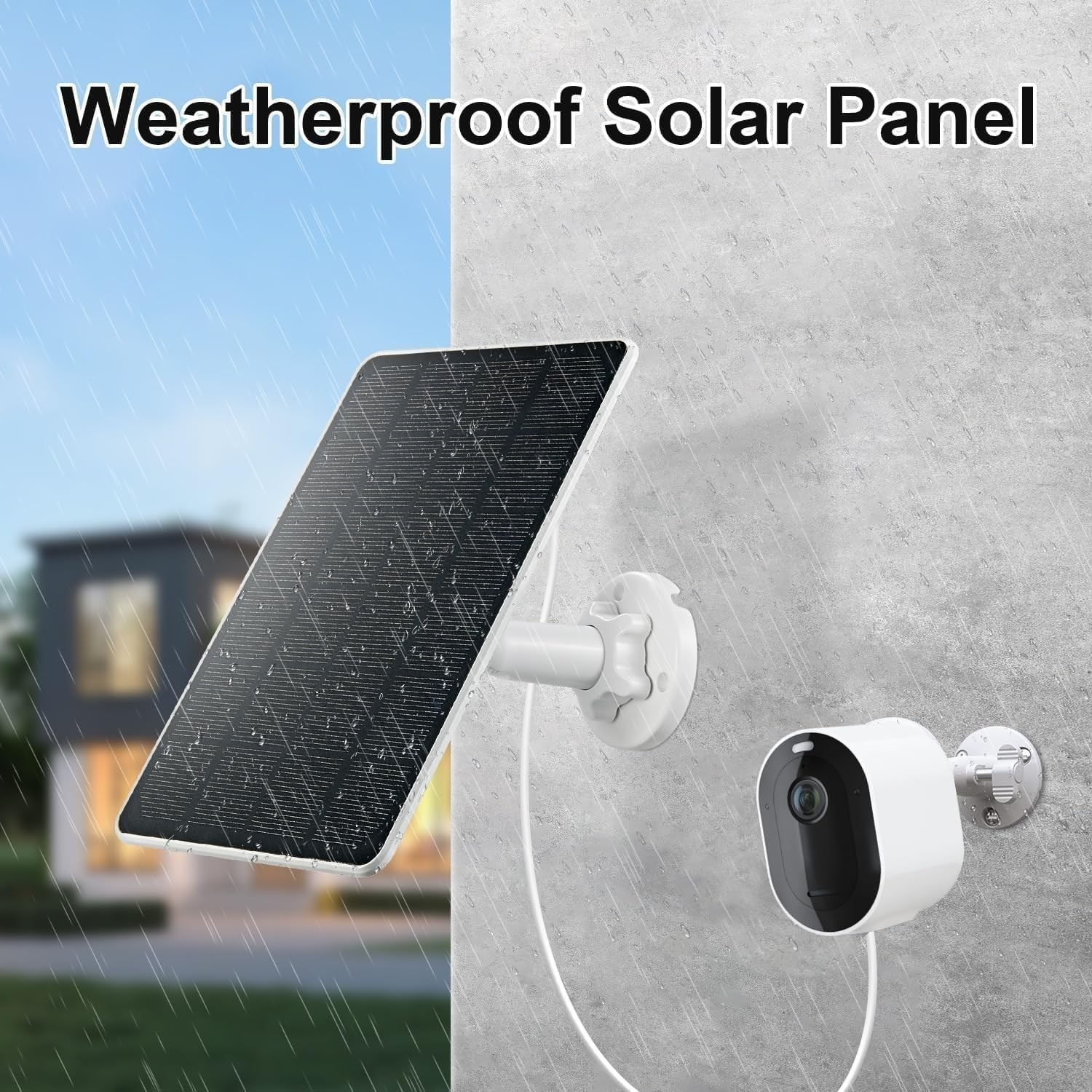 Solar Panel for Tapo Outdoor Security Camera, 5W Solar Charger Compatible with T