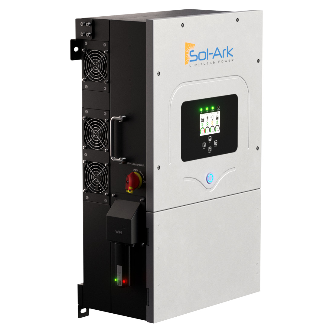 Lithion HomeGrid Stack’d 9.6kWh 2 Batteries with Sol-Ark 12K Hybrid Inverter Kit