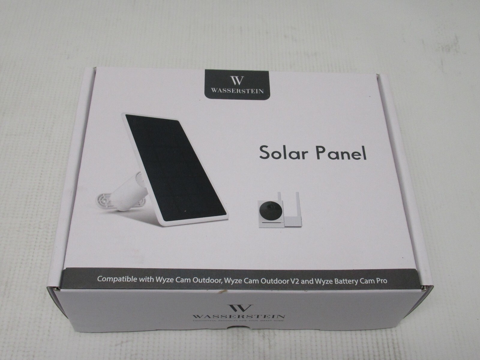 Wasserstein Solar Panel Compatible with Wyze Cam Outdoor/Battery Cam Pro – Black