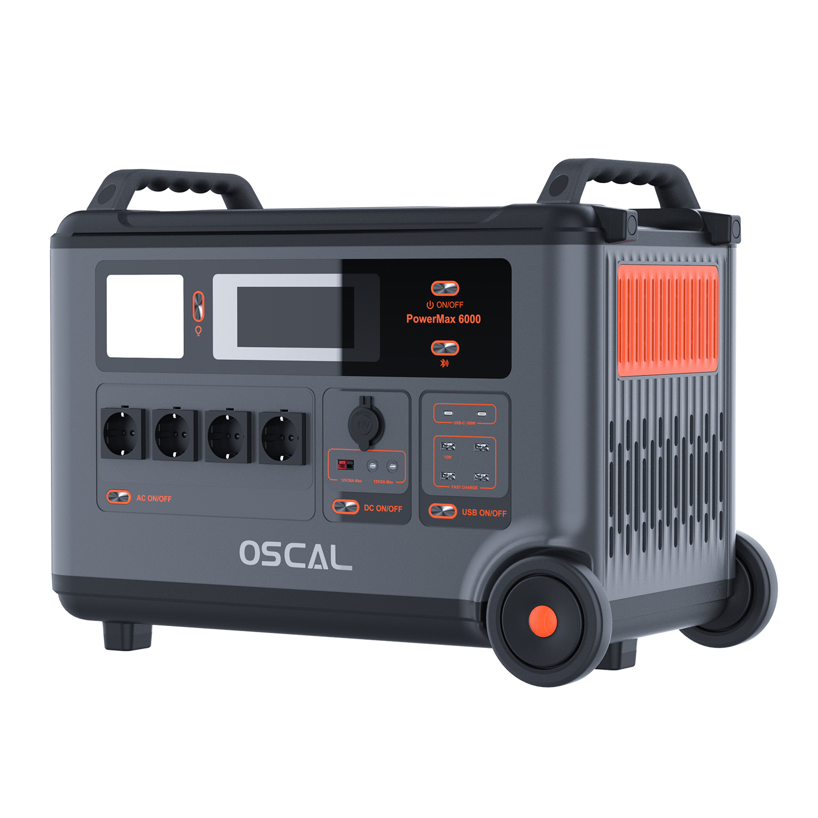OSCAL PowerMax 6000 Portable Rugged Power Station 3600Wh LiFePO4 14 Outlets V2B5