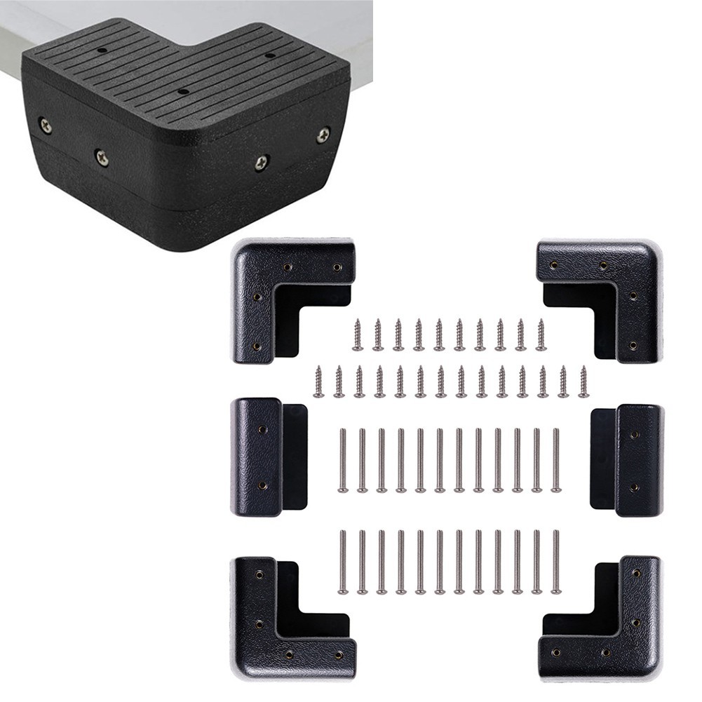 Solar Panel Corner Bracket Kit Made of ABS Plastic for RV Applications