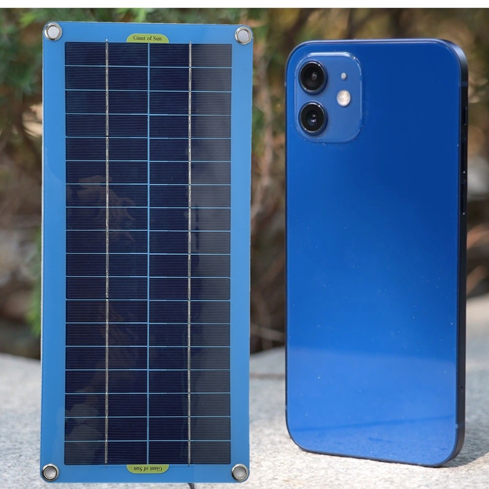 12V 30W Solar Panel For Camping PET Laminated Sheet Reverse Current Protection