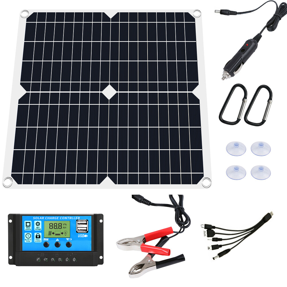 200W Watts Solar Panel Kit 12V Battery Charger with 100A Controller Caravan Boat